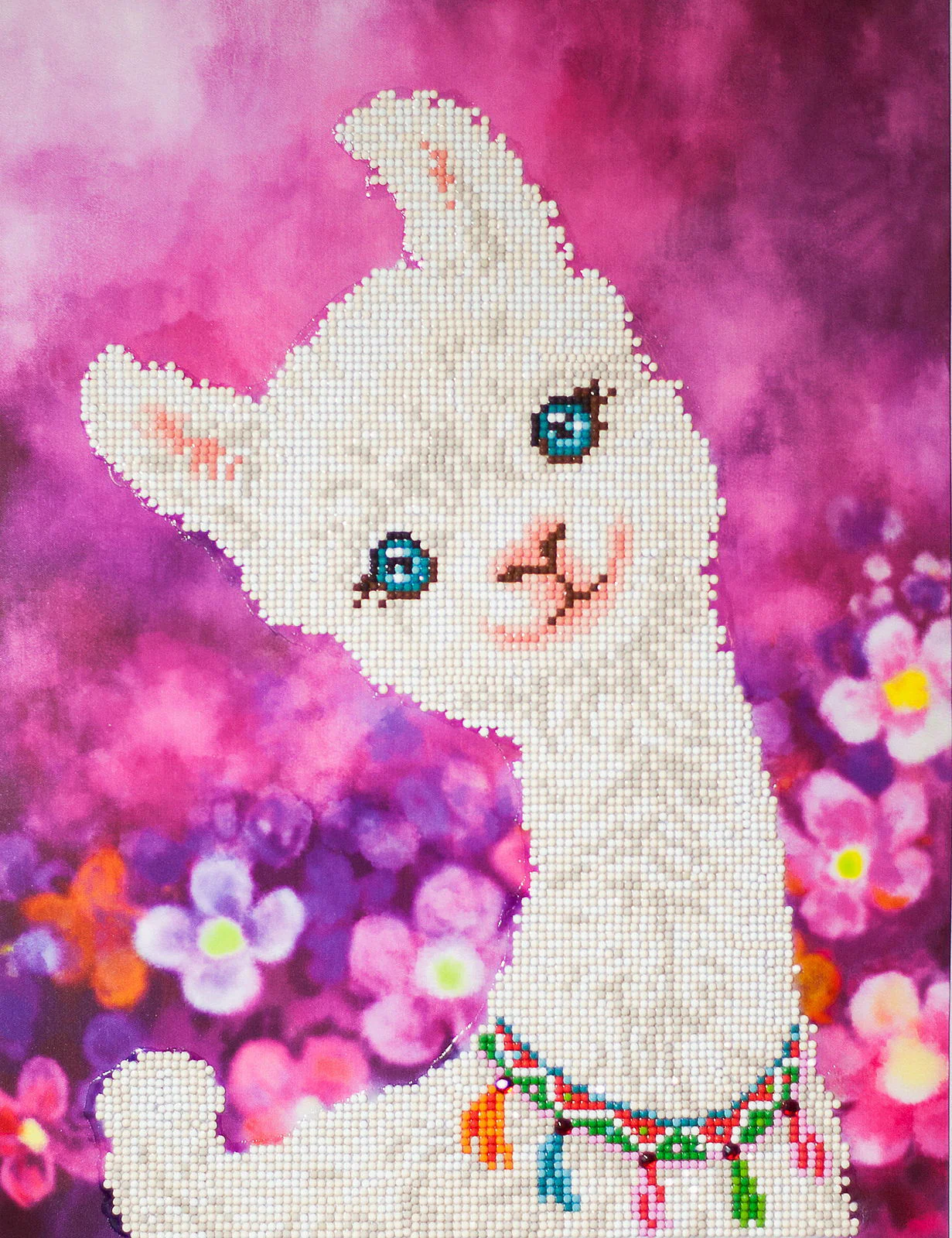 Diamond Dotz Lulu Llama with Frame - 12.6" x 16.5" - Image 2