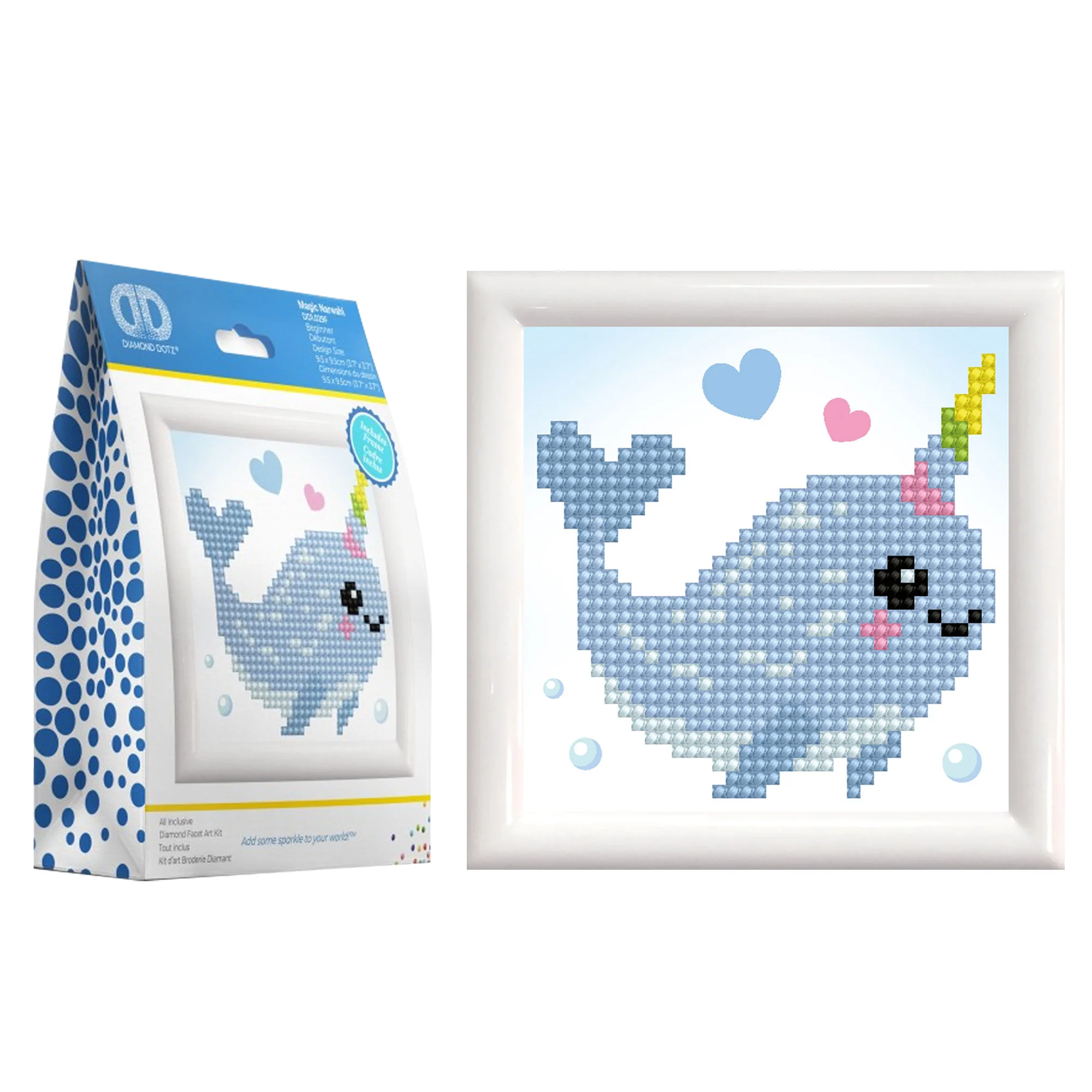Diamond Dotz Magic Narwhal - 4.0" x 4.0" - Image 2