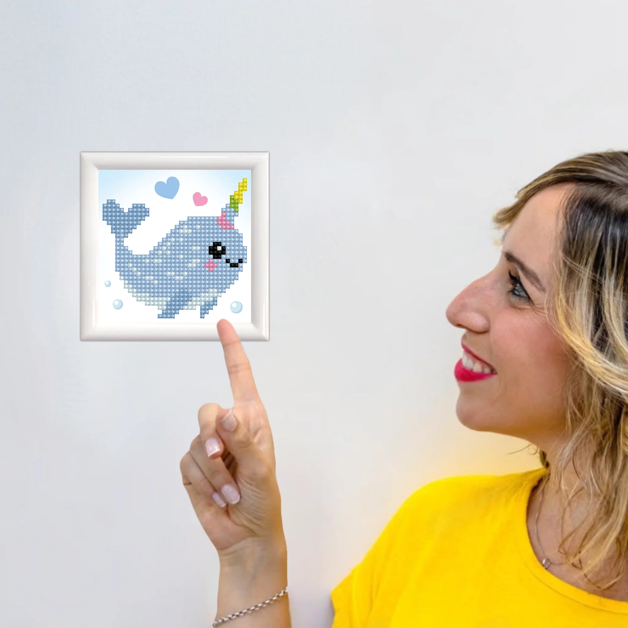 Diamond Dotz Magic Narwhal - 4.0" x 4.0" - Image 3