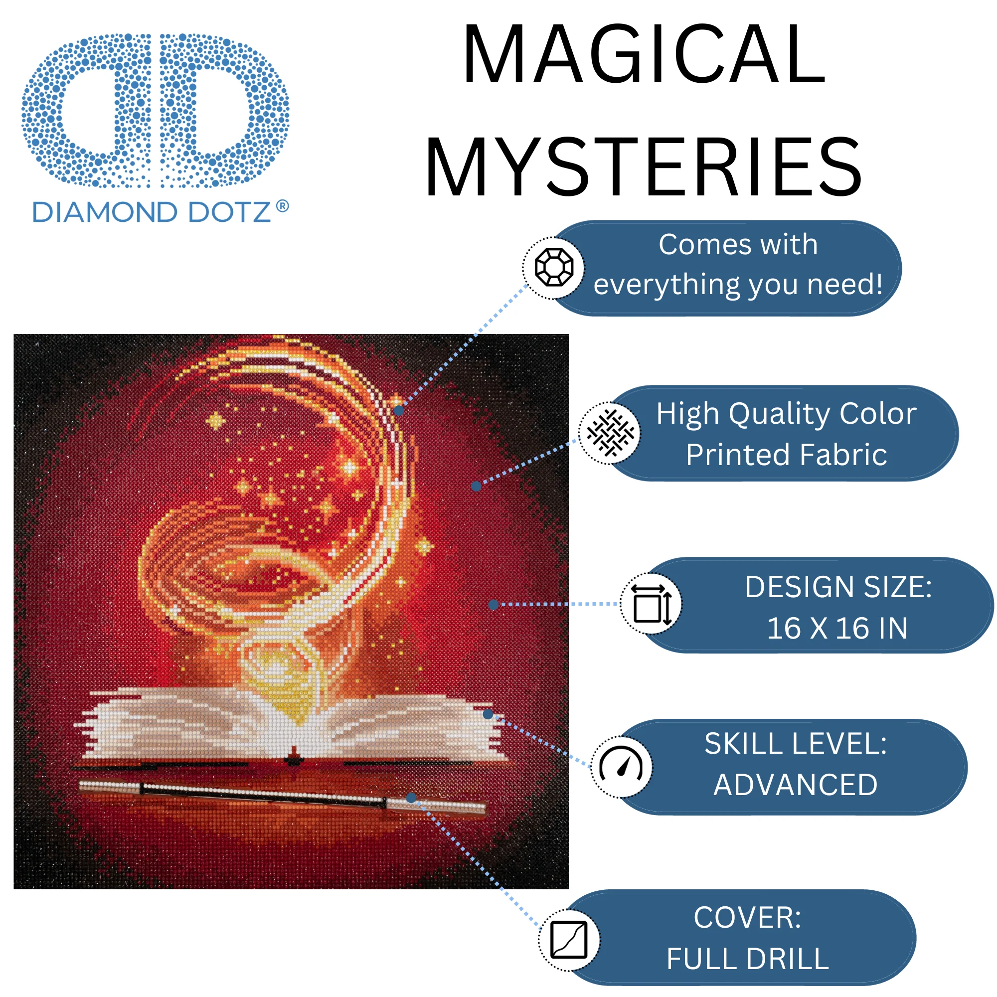 Diamond Dotz Magical Mysteries - 16.1" x 16.1" - Image 4