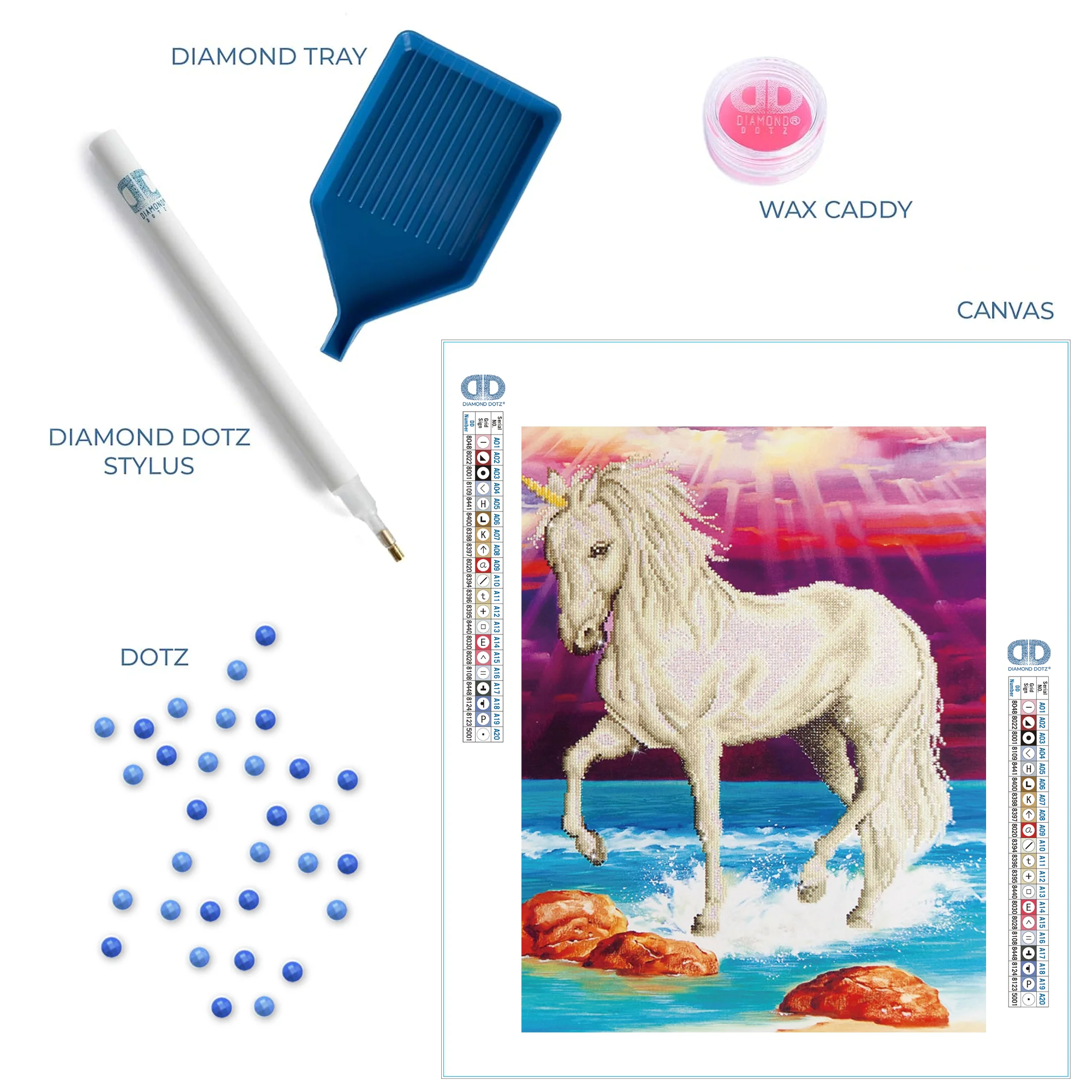 Diamond Dotz Magical Unicorn - 20.1" x 30.3" - Image 4