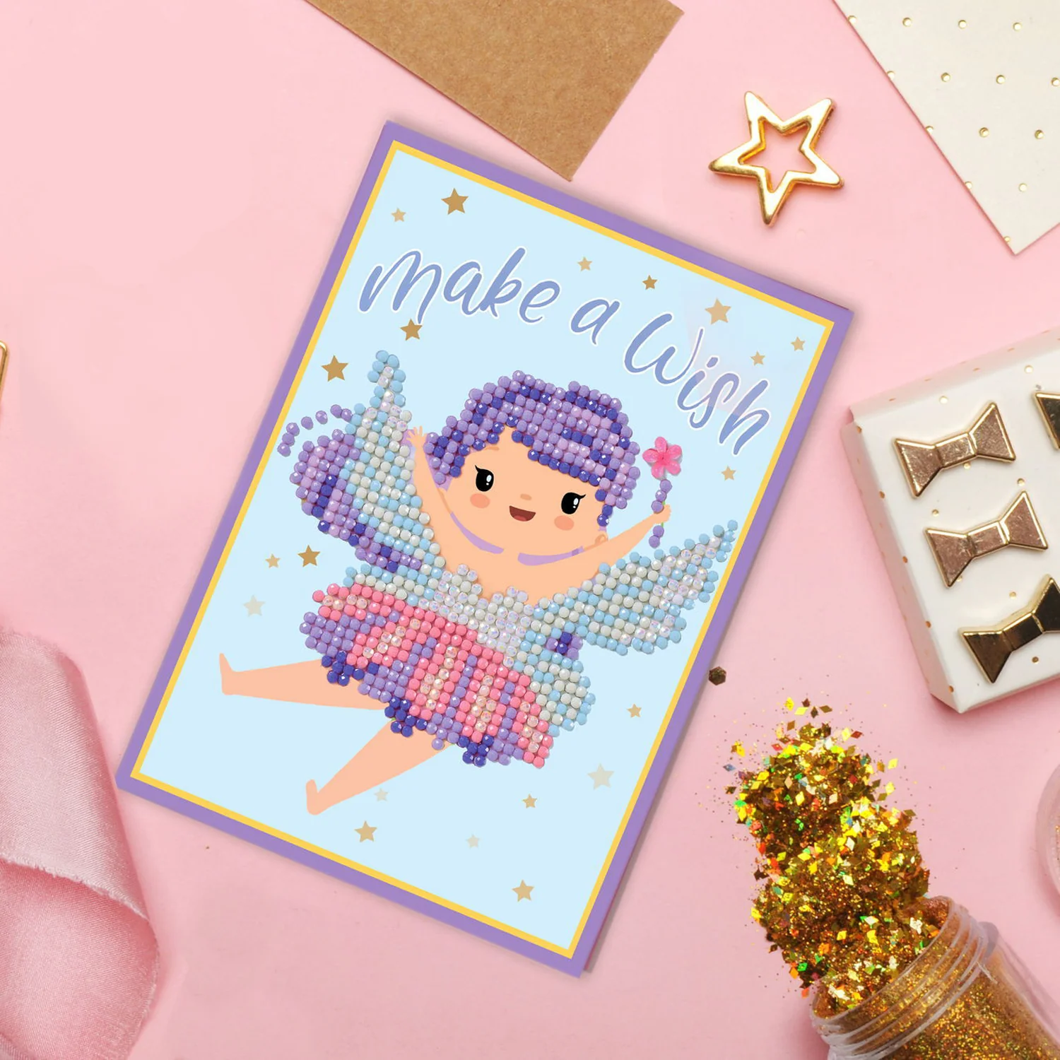 Diamond Dotz Make A Wish Greeting Card - 5.0" x 7.0" - Image 7
