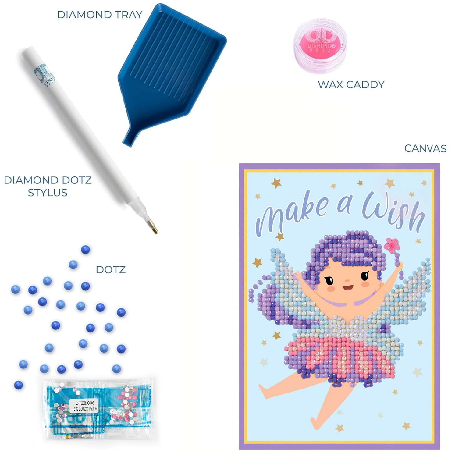 Diamond Dotz Make A Wish Greeting Card - 5.0" x 7.0" - Image 8
