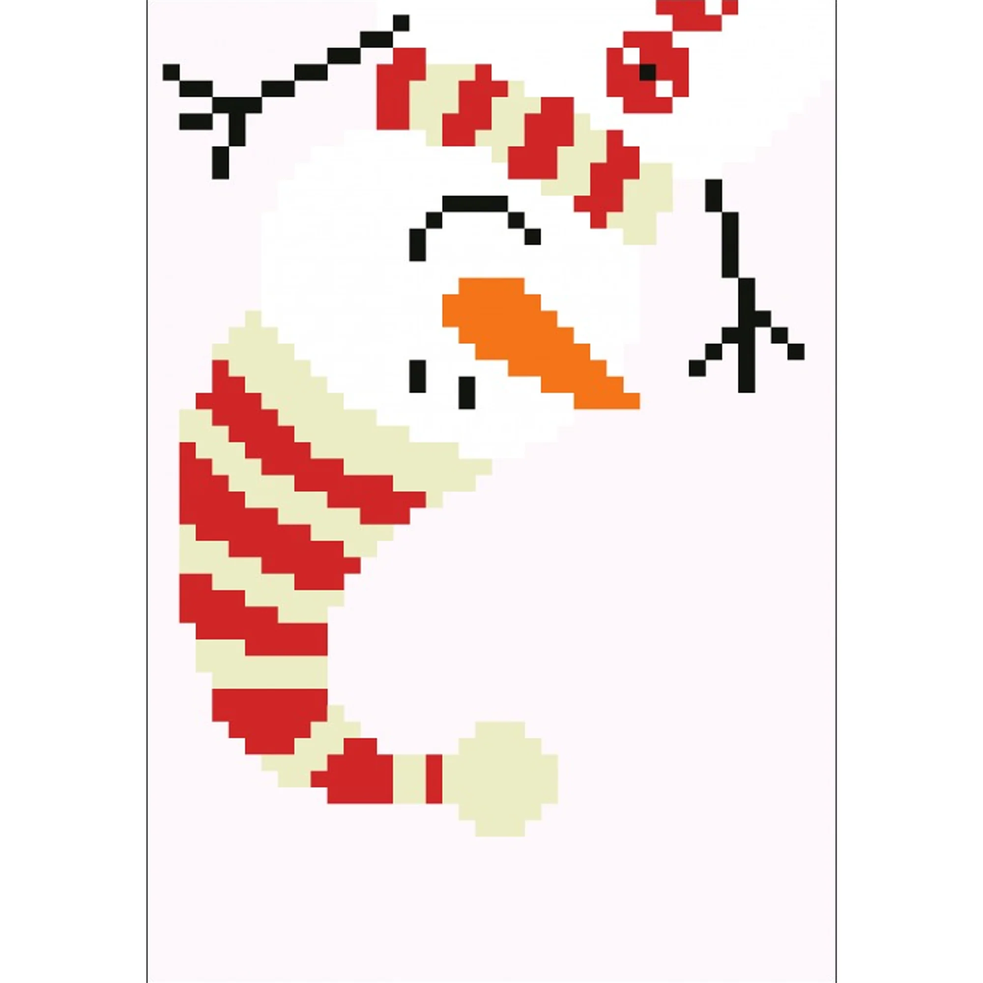Diamond Dotz Merry Christmas Snowman Greeting Card - 5.0" x 7.0" - Image 7