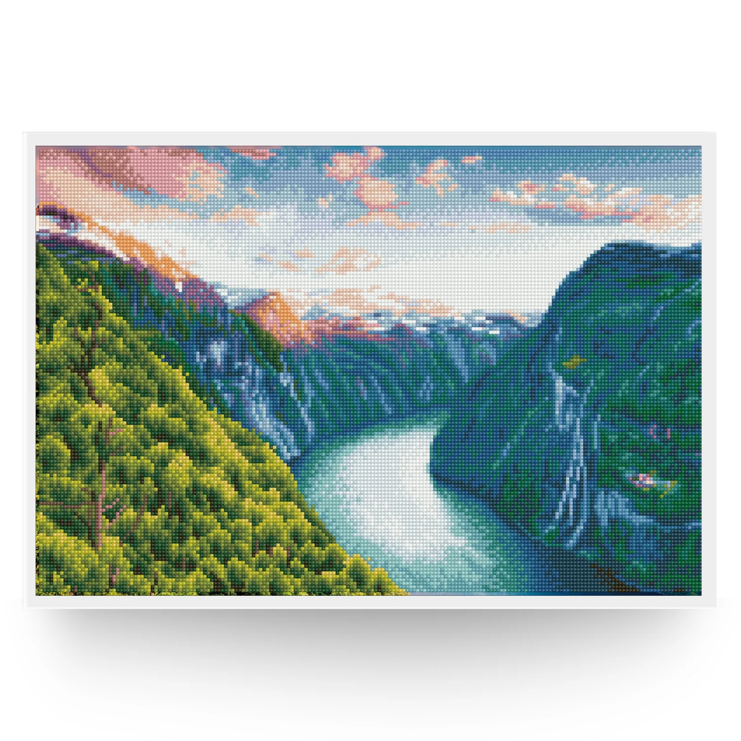 Diamond Dotz Mighty River Pre-Framed Kit - 20.5" x 13.4" - Image 2