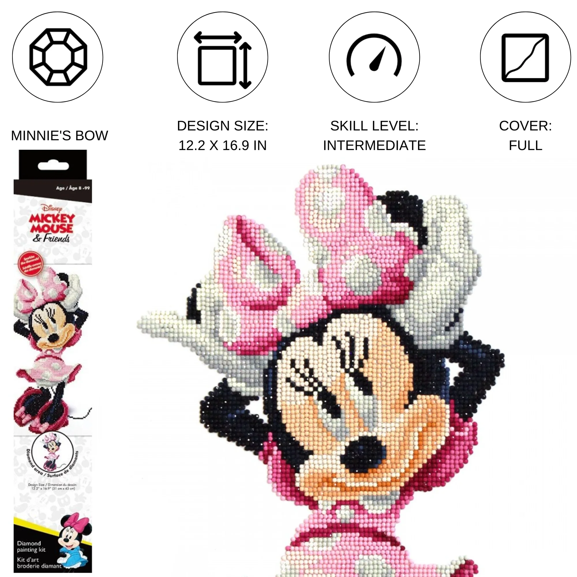 Diamond Dotz Minnie's Bow - 12.2" x 16.9" - Image 3