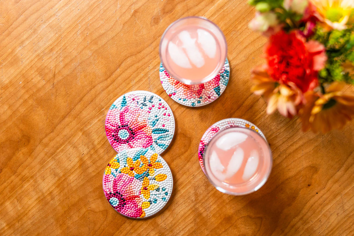 Modern Florals Coasters - Image 4