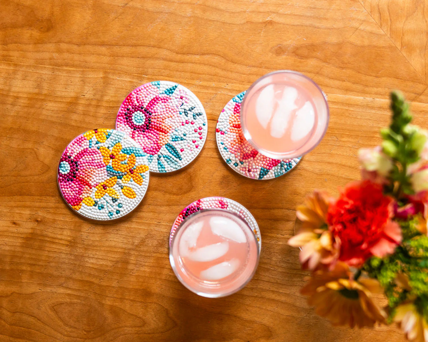 Modern Florals Coasters - Image 5