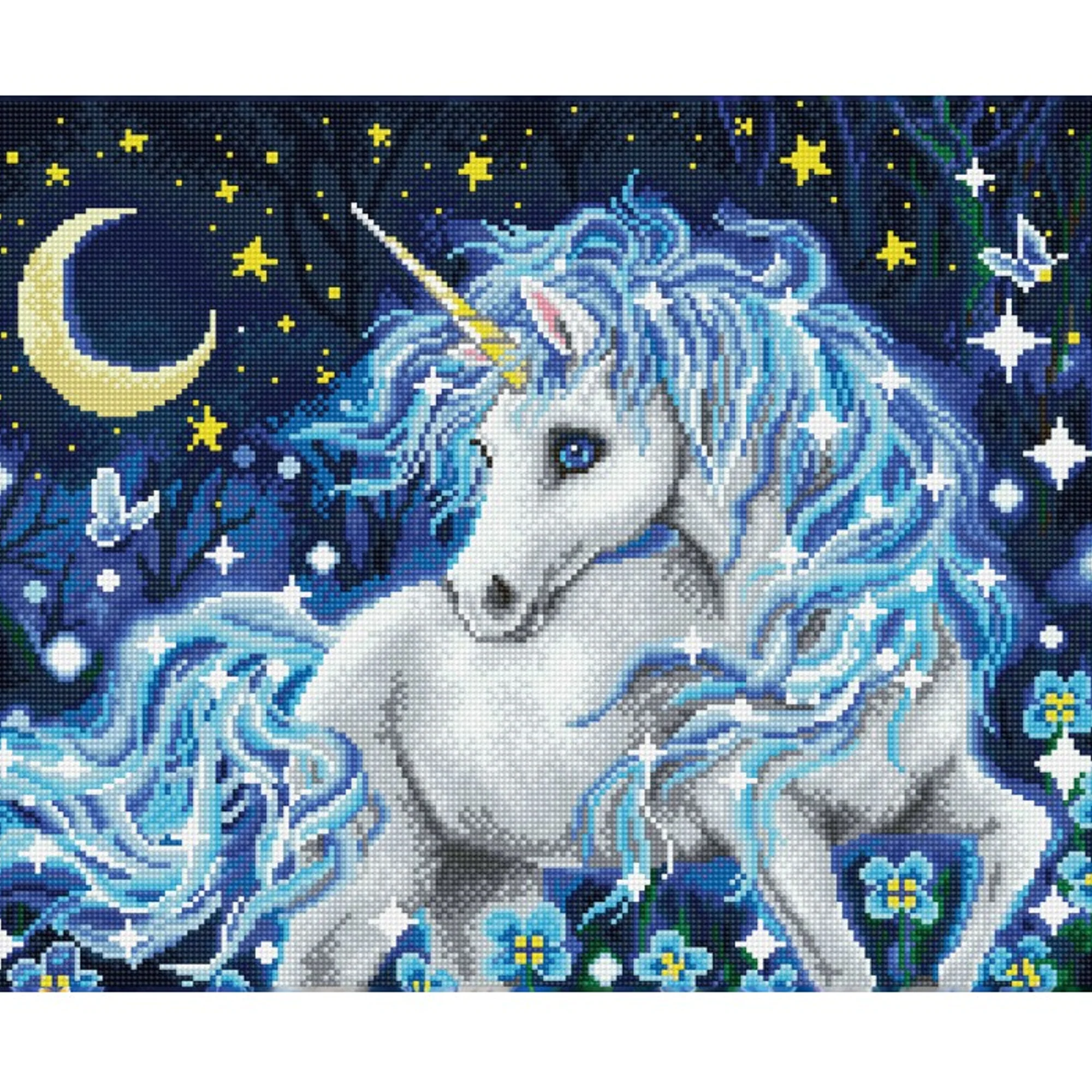 Diamond Dotz Moonlight Unicorn - 20.5" x 16.5" - Image 5