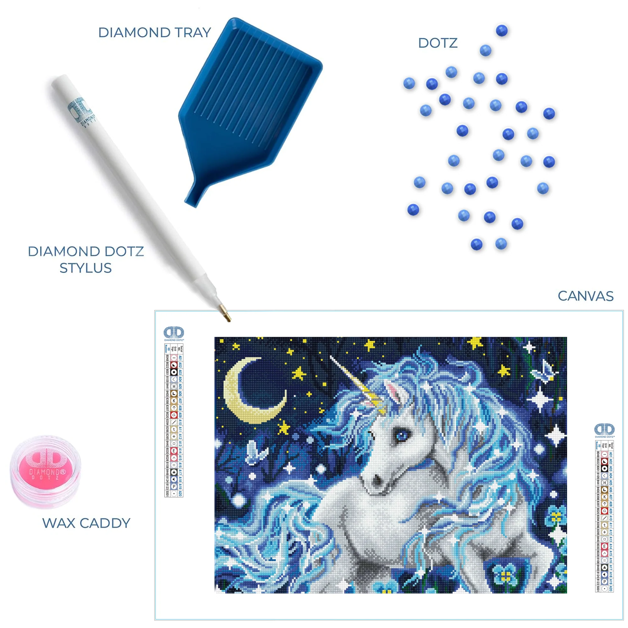 Diamond Dotz Moonlight Unicorn - 20.5" x 16.5" - Image 6