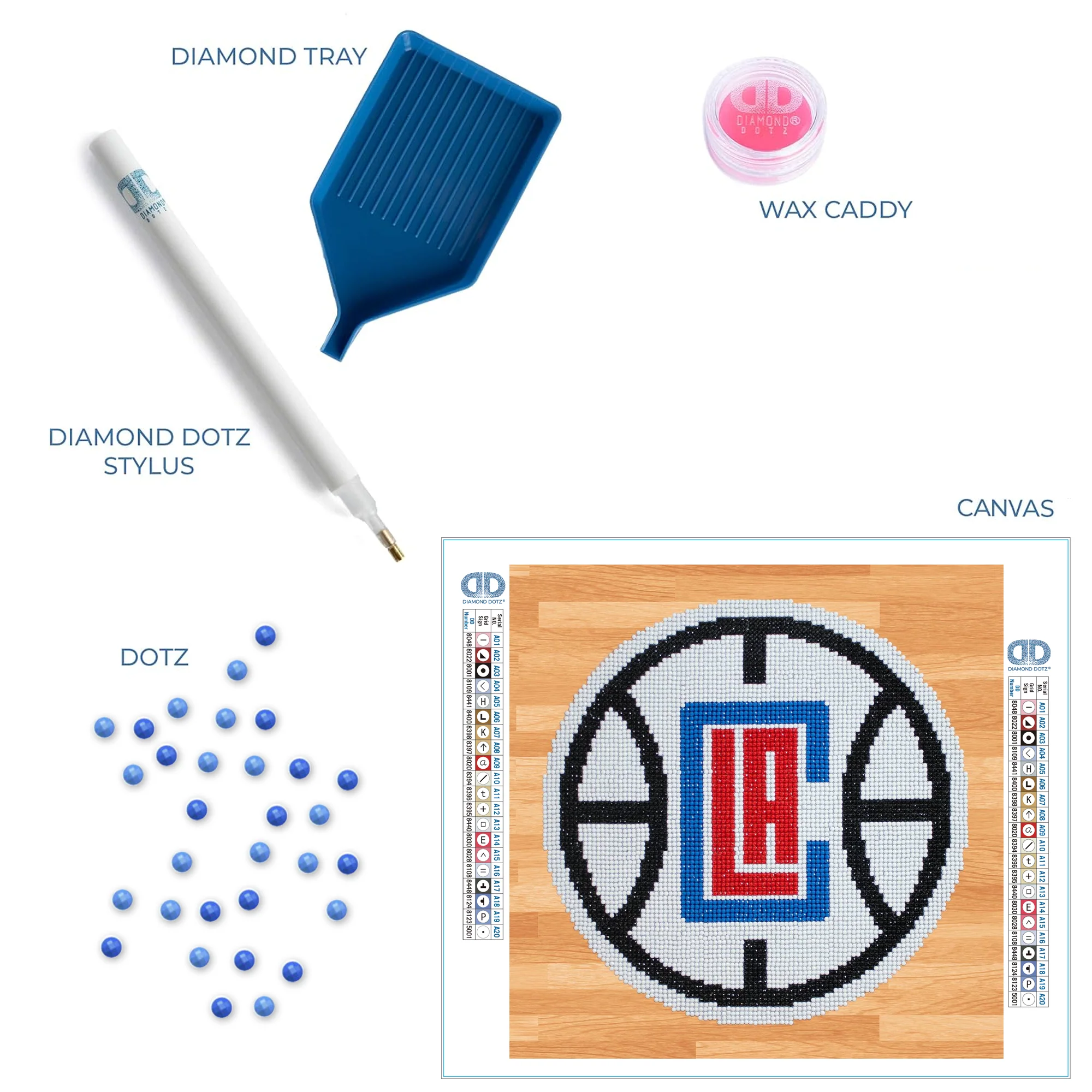 Diamond Dotz NBA LA Clippers - 12.6" x 12.6" - Image 5