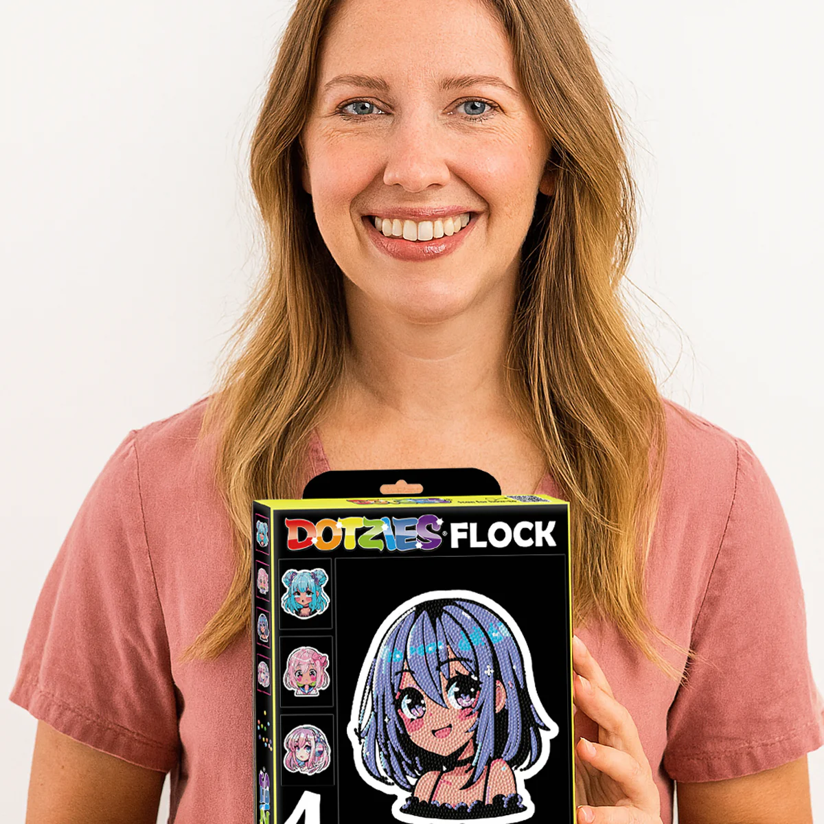 Diamond Dotz Neon Flock Anime Girls - 8.0" x 10.0" - Image 5