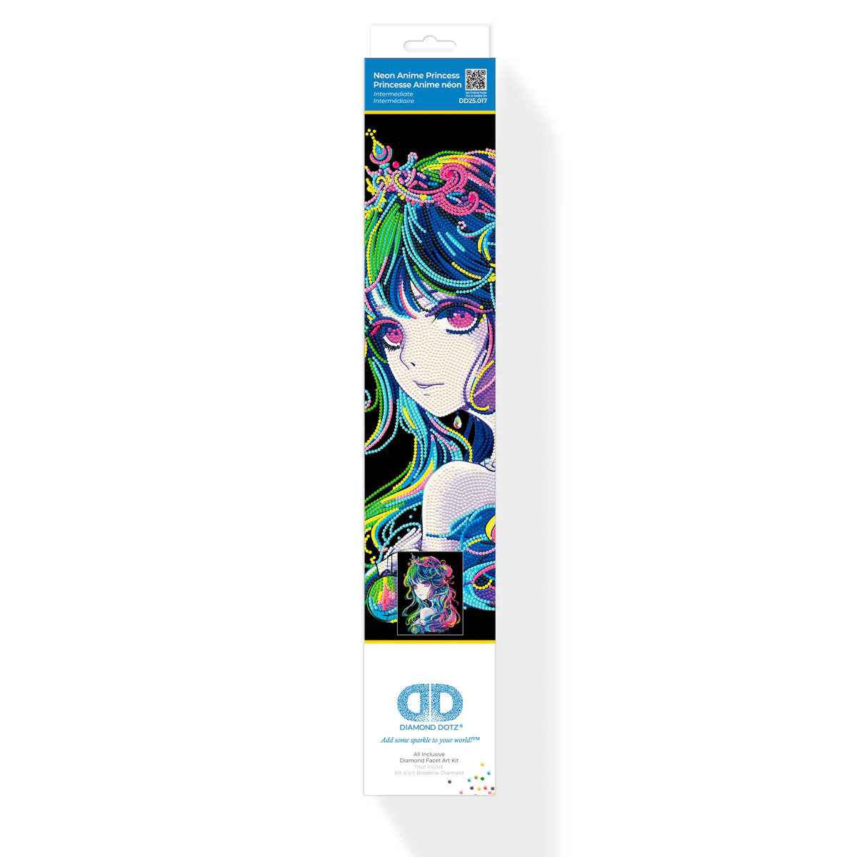 Neon Anime Princess - 14" x 18" - Image 7