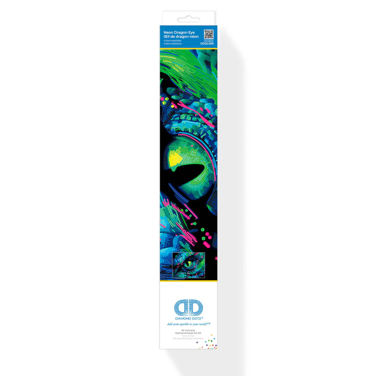 Diamond Dotz Neon Flock Dragon Eye - 18.0" x 14.0" - Image 7
