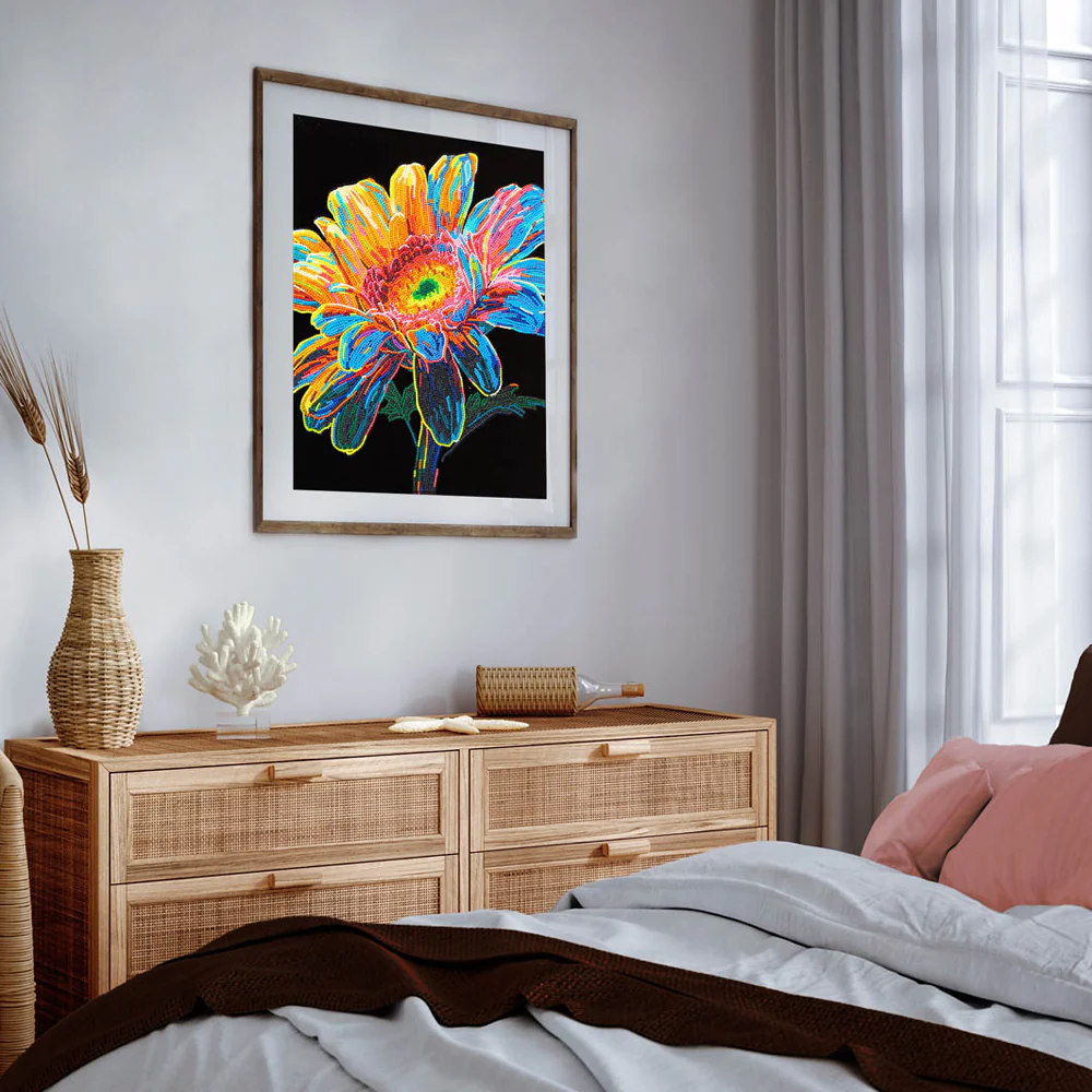 Diamond Dotz Neon Flock Gerbera - 14.0" x 18.0" - Image 4