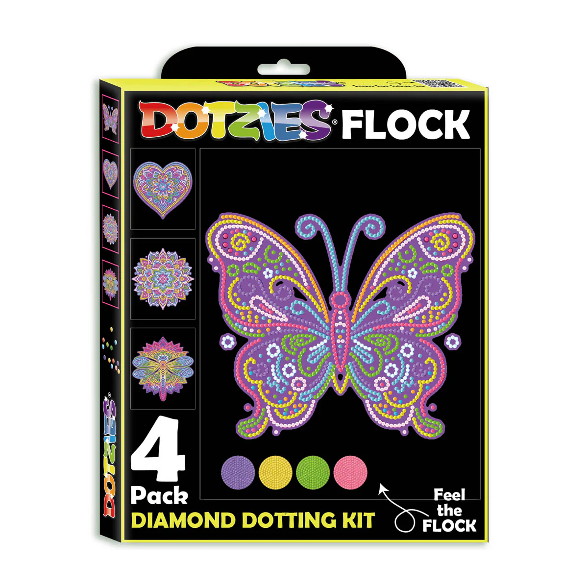 Diamond Dotz Neon Flock Mandalas - 10.0" x 8.0" - Image 7