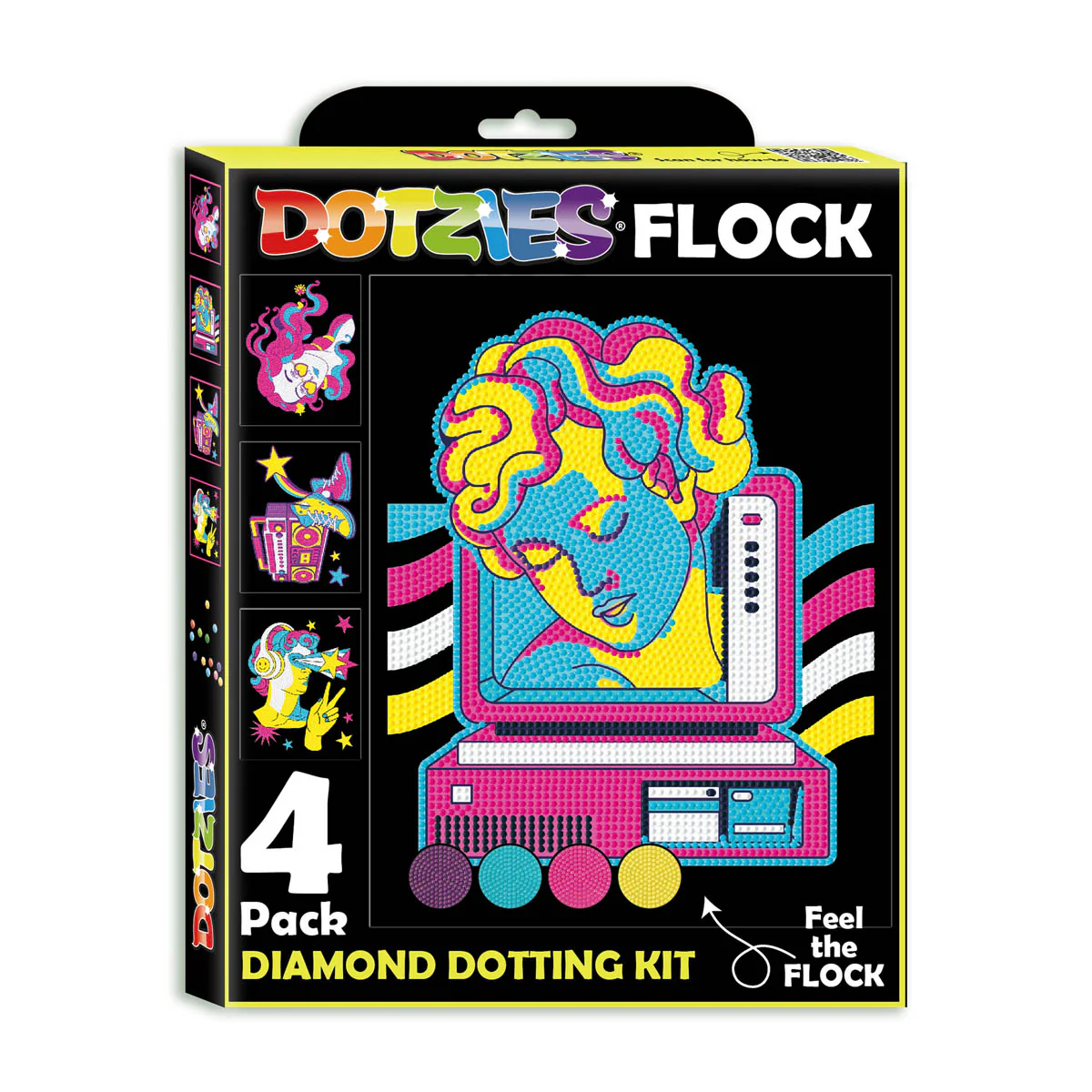 Diamond Dotz Neon Flock Retro Classic - 10.0" x 8.0" - Image 7