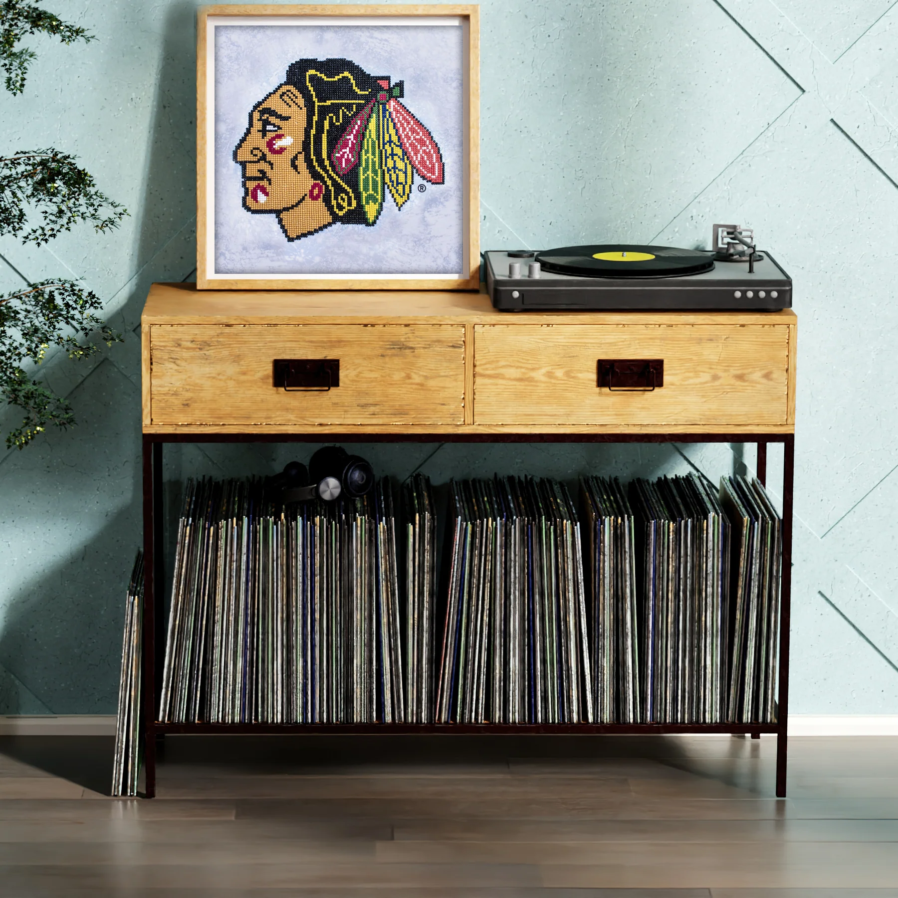 Diamond Dotz NHL Chicago Blackhawks - 12.6" x 12.6" - Image 4