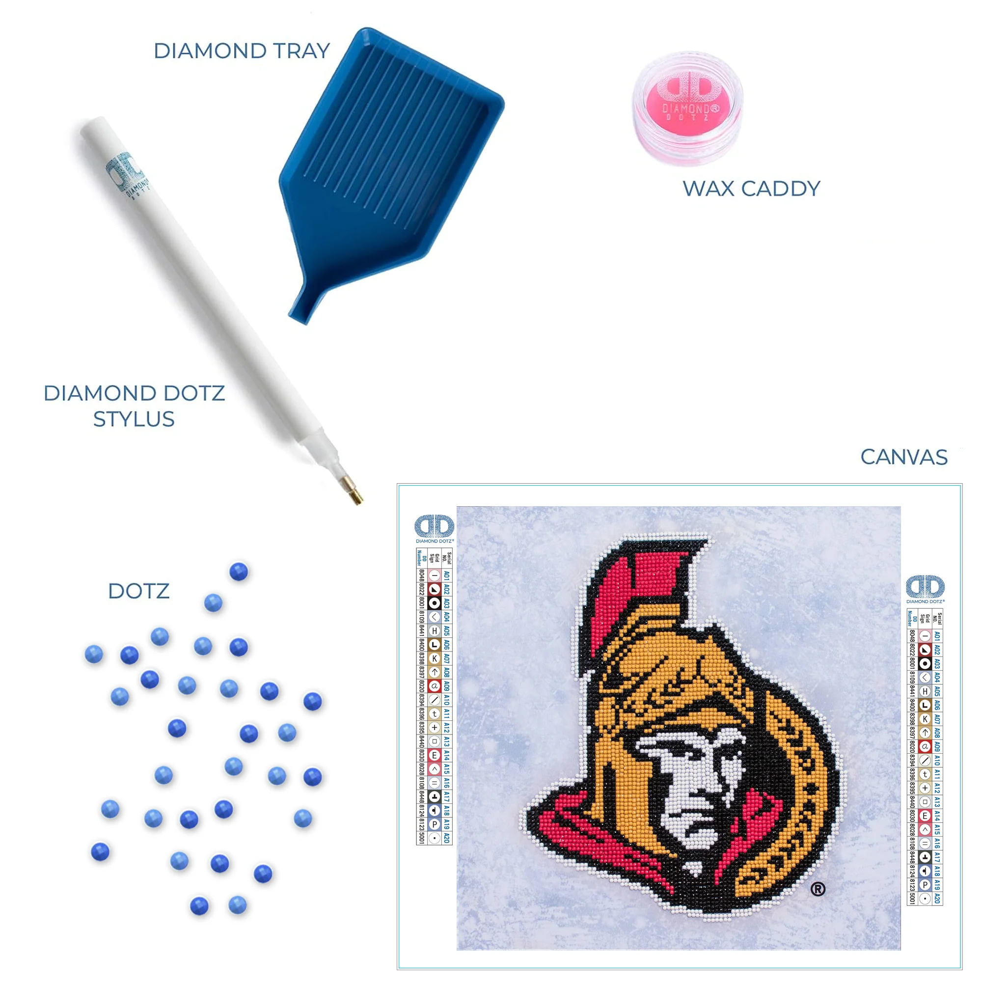 Diamond Dotz NHL Ottawa Senators - 12.6" x 12.6" - Image 5