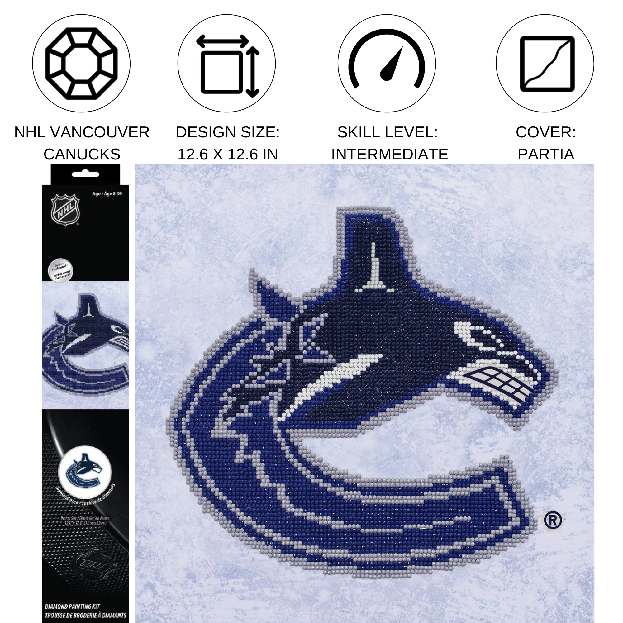 Diamond Dotz NHL Vancouver Canucks - 12.6" x 12.6" - Image 3