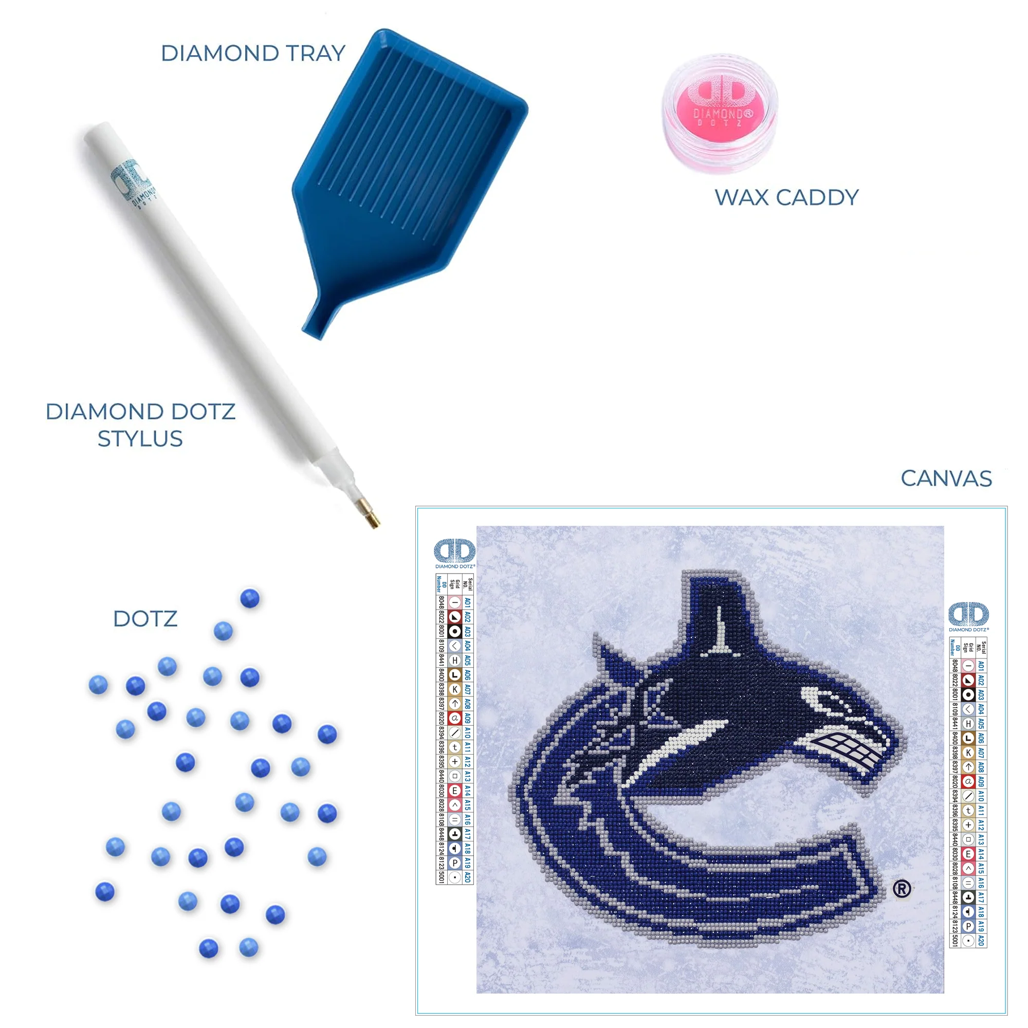 Diamond Dotz NHL Vancouver Canucks - 12.6" x 12.6" - Image 5