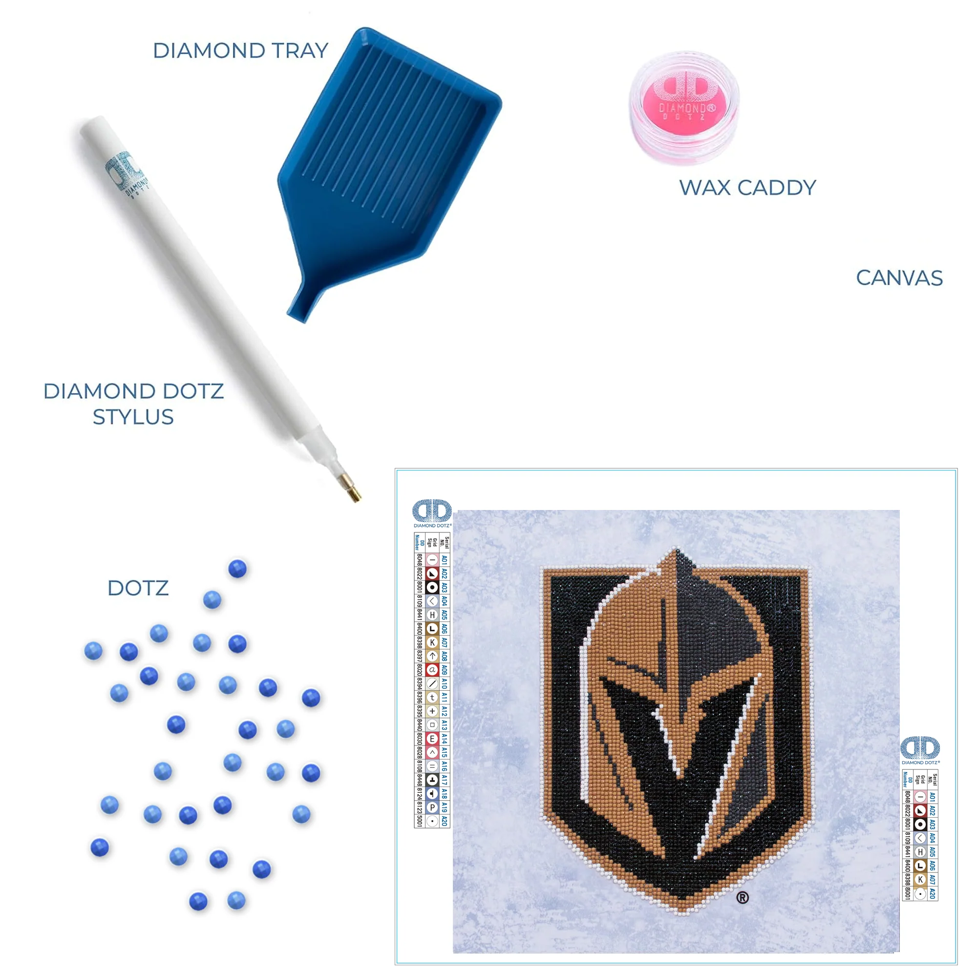 Diamond Dotz NHL Vegas Golden Knights - 12.6" x 12.6" - Image 5