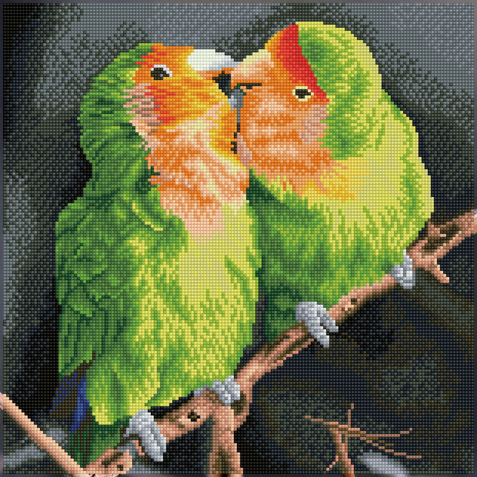 Diamond Dotz Nick and Lucy Pre-Framed Kit - 16.1" x 16.1" - Image 2