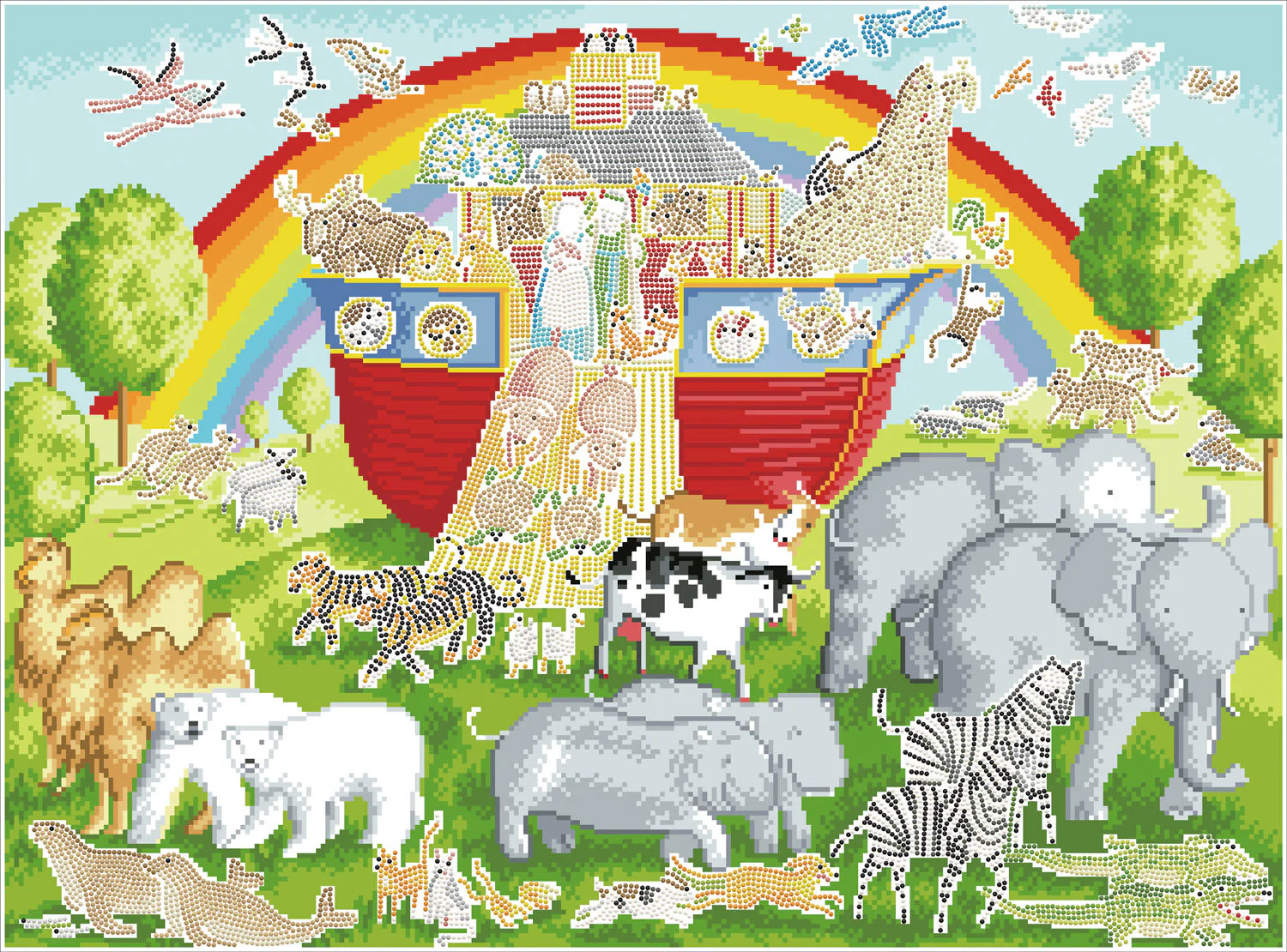 Diamond Dotz Noah's Ark - 22.4" x 30.3" - Image 4