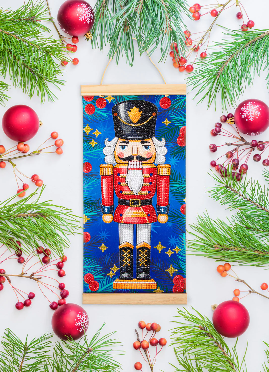 Nutcracker Wall Hanging with Wood Hangers - Image 3
