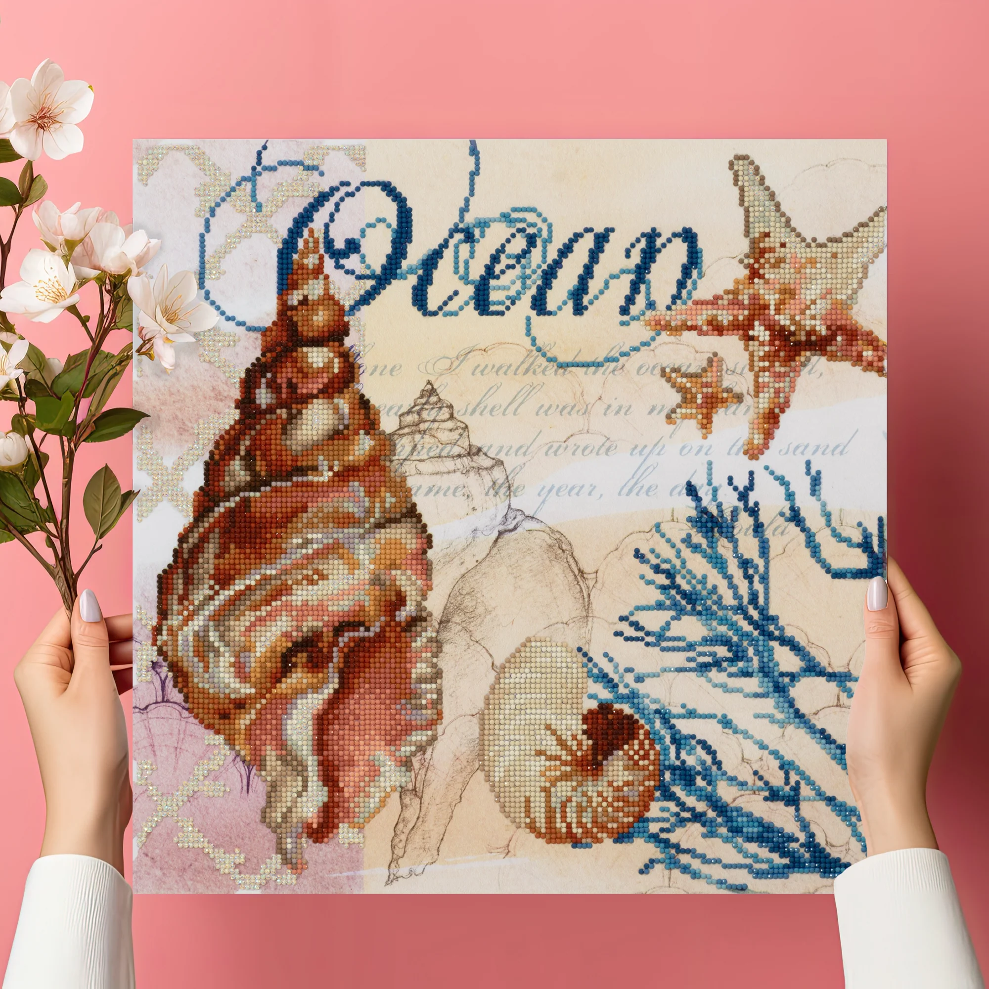 Diamond Dotz Ocean Sparkle - 16.1" x 16.1" - Image 2