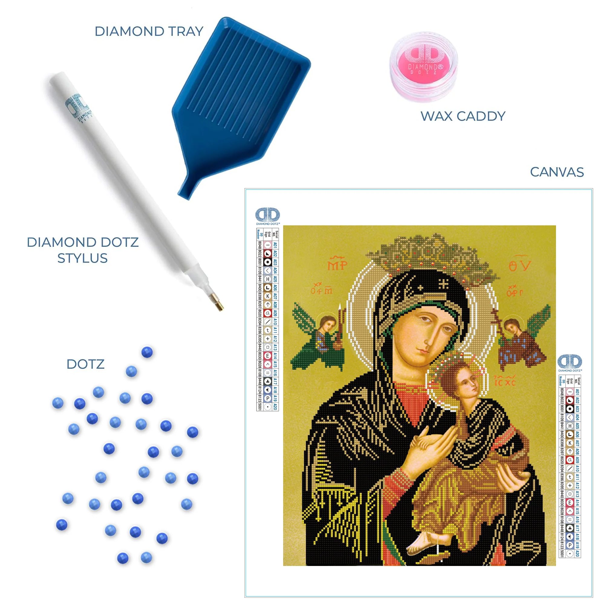 Diamond Dotz Our Lady of Perpetual Help - 15.8" x 19.7" - Image 5
