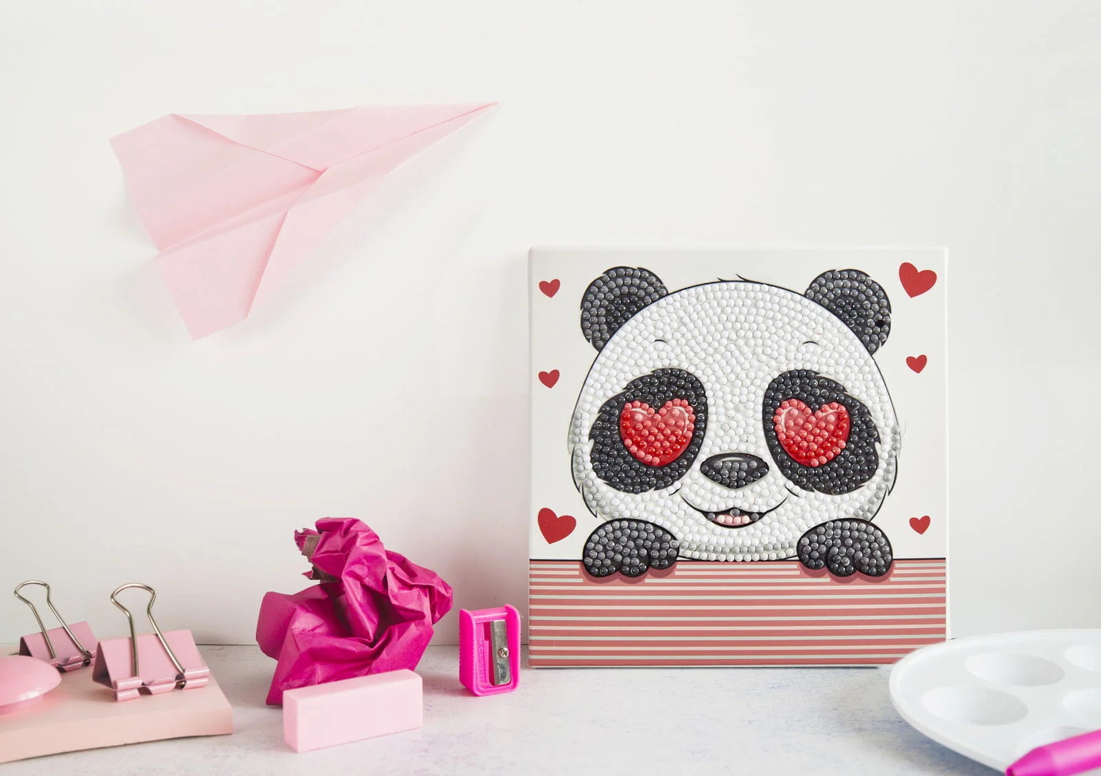 Diamond Dotz Decorative Box Panda Love - 5.9" x 5.9" - Image 2