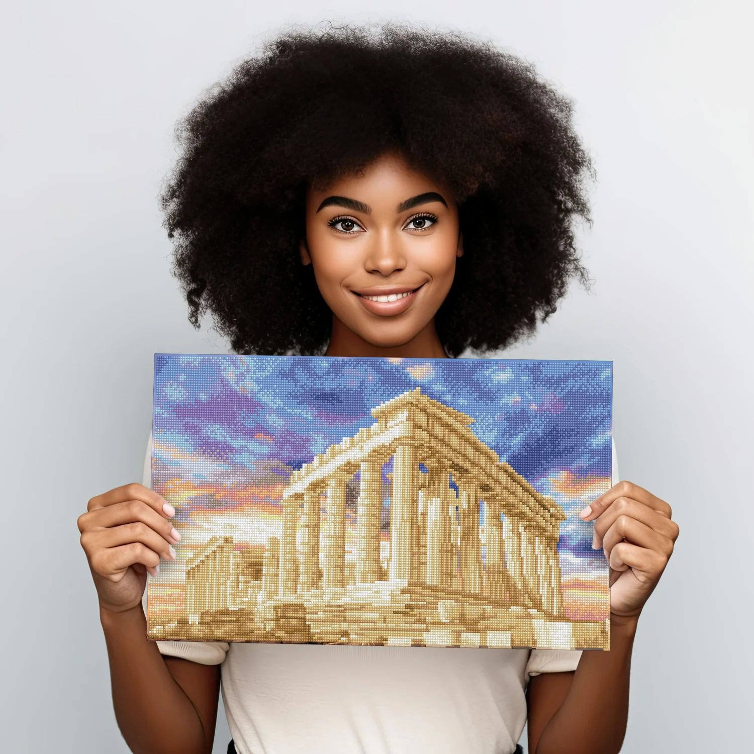Diamond Dotz Parthenon Temple - 20.5" x 12.2" - Image 4