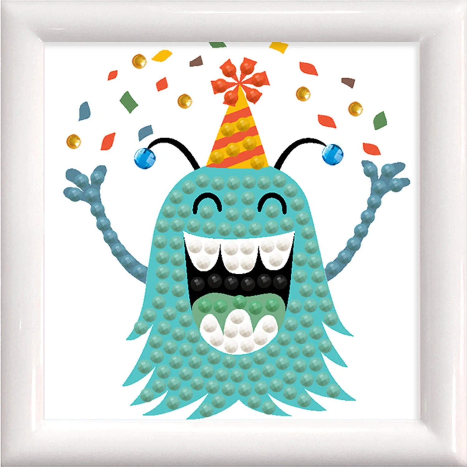Diamond Dotz Party Monster with Frame - 3.0" x 3.0"