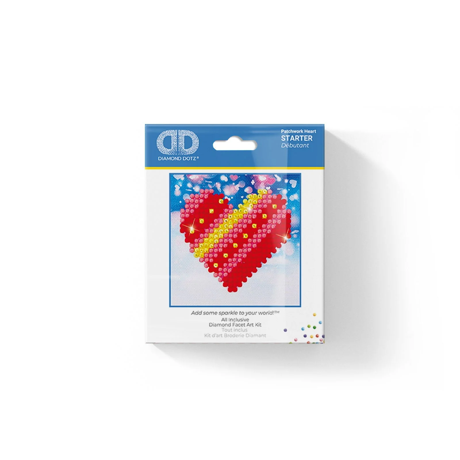 Diamond Dotz Patchwork Heart - 3.0" x 3.0" - Image 2