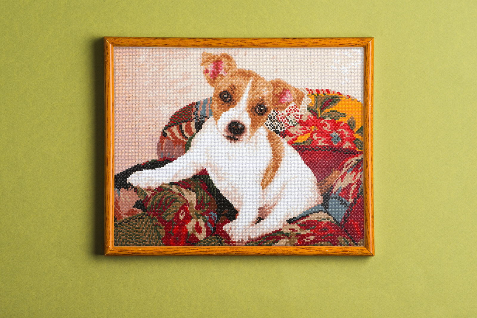 Diamond Dotz Patchwork Pup - 19.9" x 15.9" - Image 3