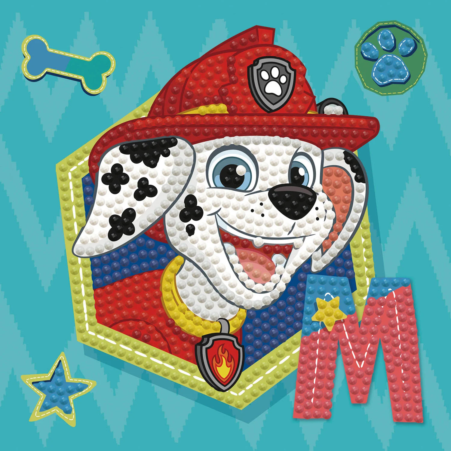 Diamond Dotz DOTZIES PAW PATROL Marshall Diamond Painting - 5.1" x 5.1" - Image 6