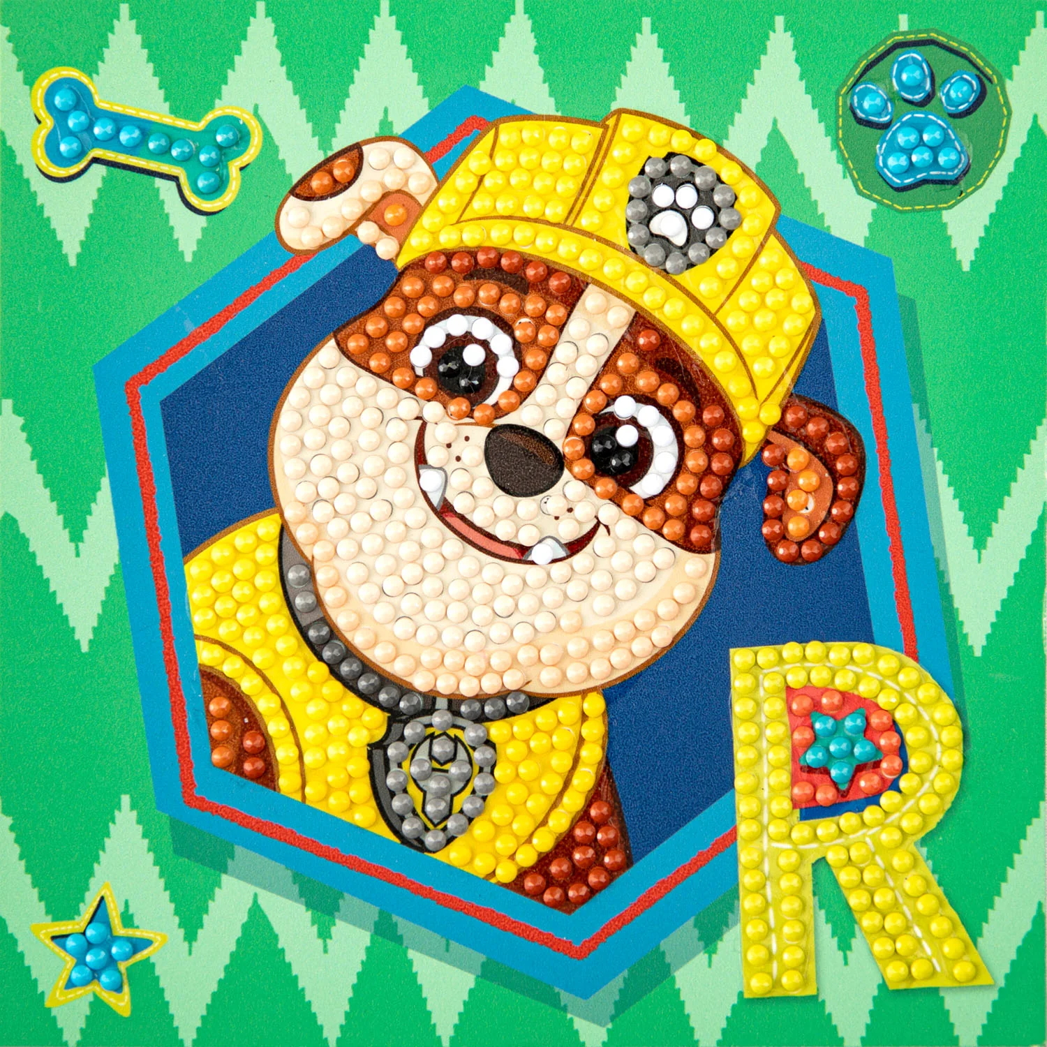 Diamond Dotz DOTZIES PAW PATROL Rubble Diamond Painting - 5.1" x 5.1" - Image 6