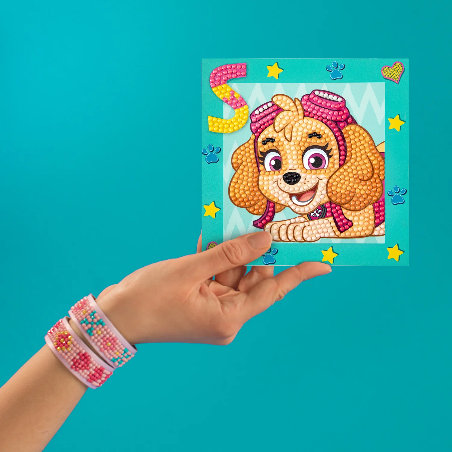 Diamond Dotz DOTZIES PAW PATROL Skye Diamond Painting - 5.1" x 5.1" - Image 3