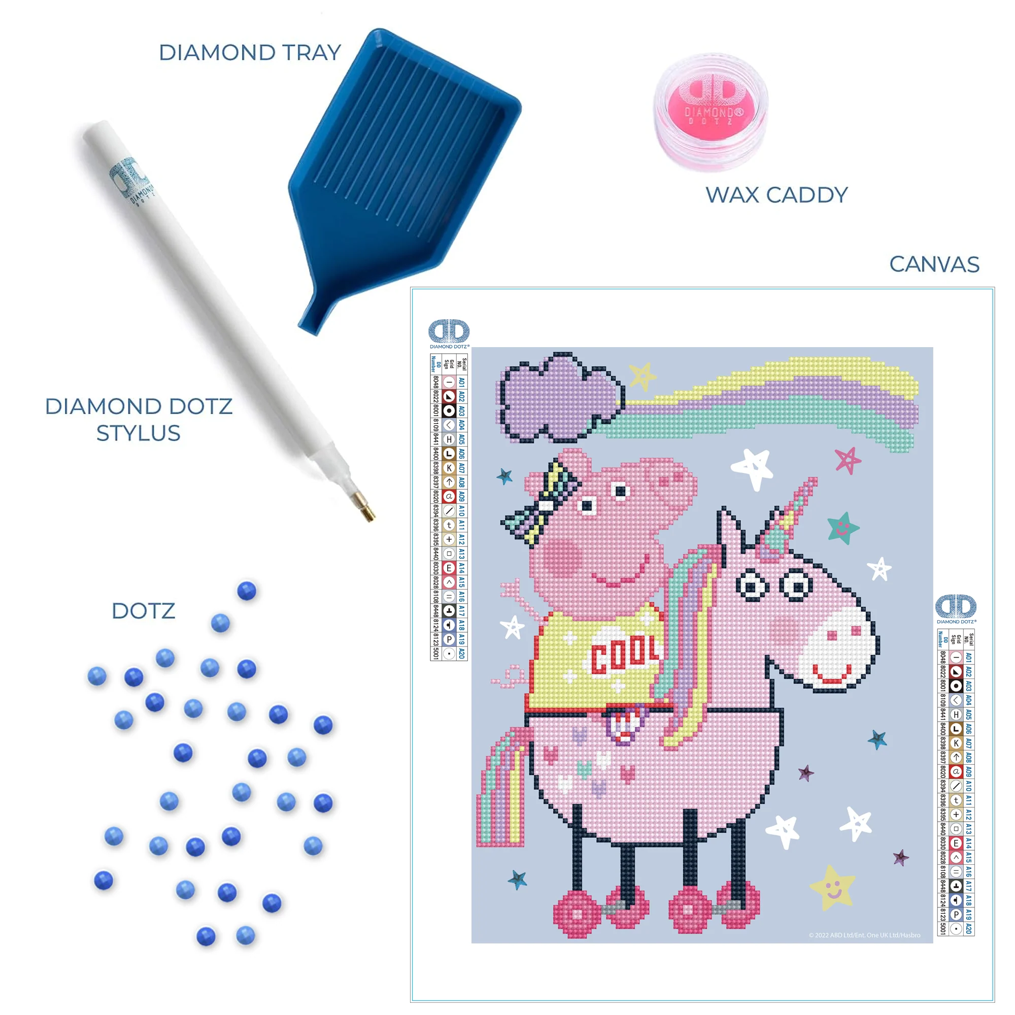 Diamond Dotz Peppa's Magical Unicorn Peppa Pig - 10.6" x 13.8" - Image 4