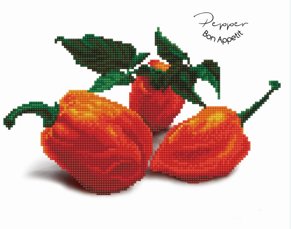 Diamond Dotz Pepper Bon Appetit - 14.0" x 11.0"