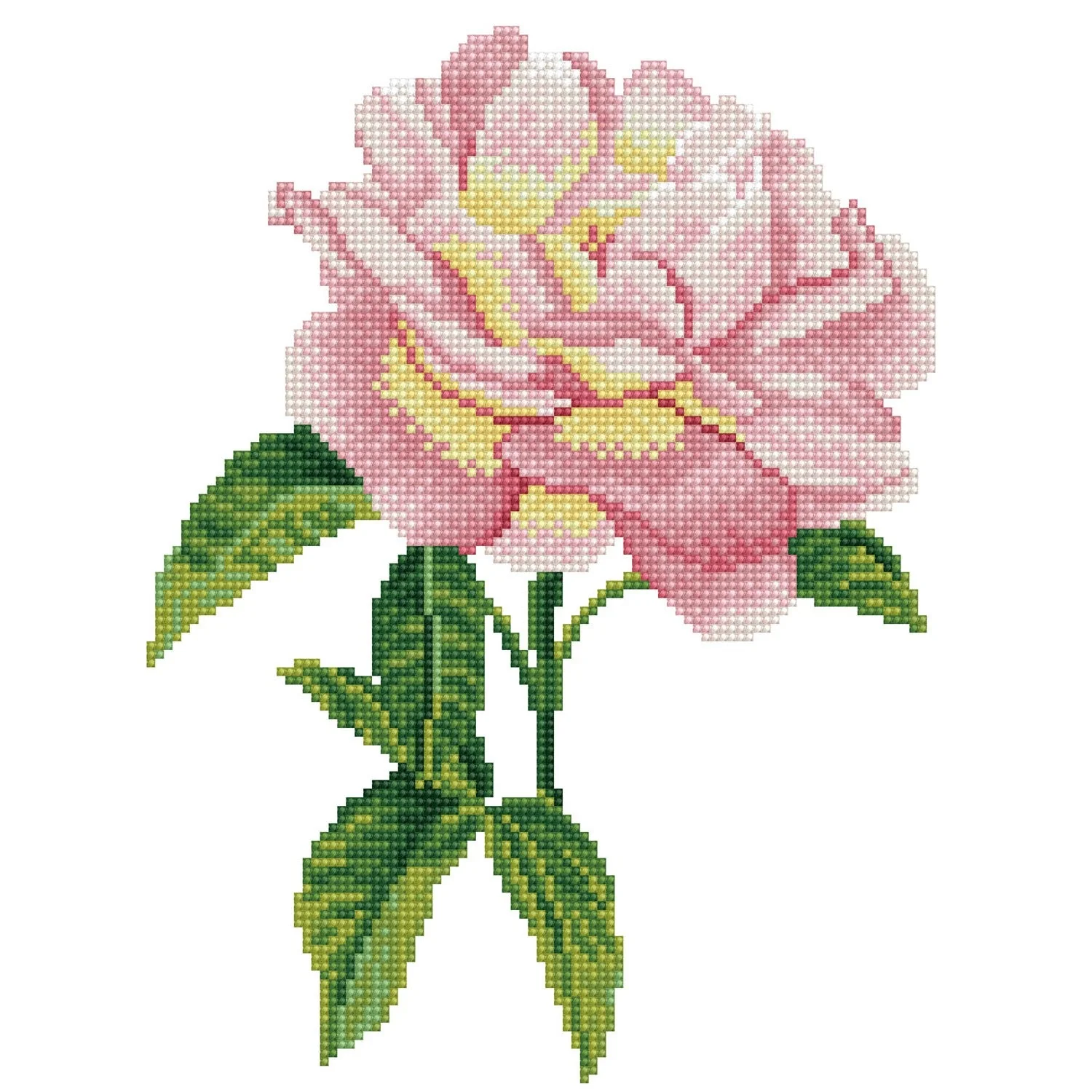 Diamond Dotz Pink Rose with Frame - 10.9" x 14.1" - Image 2