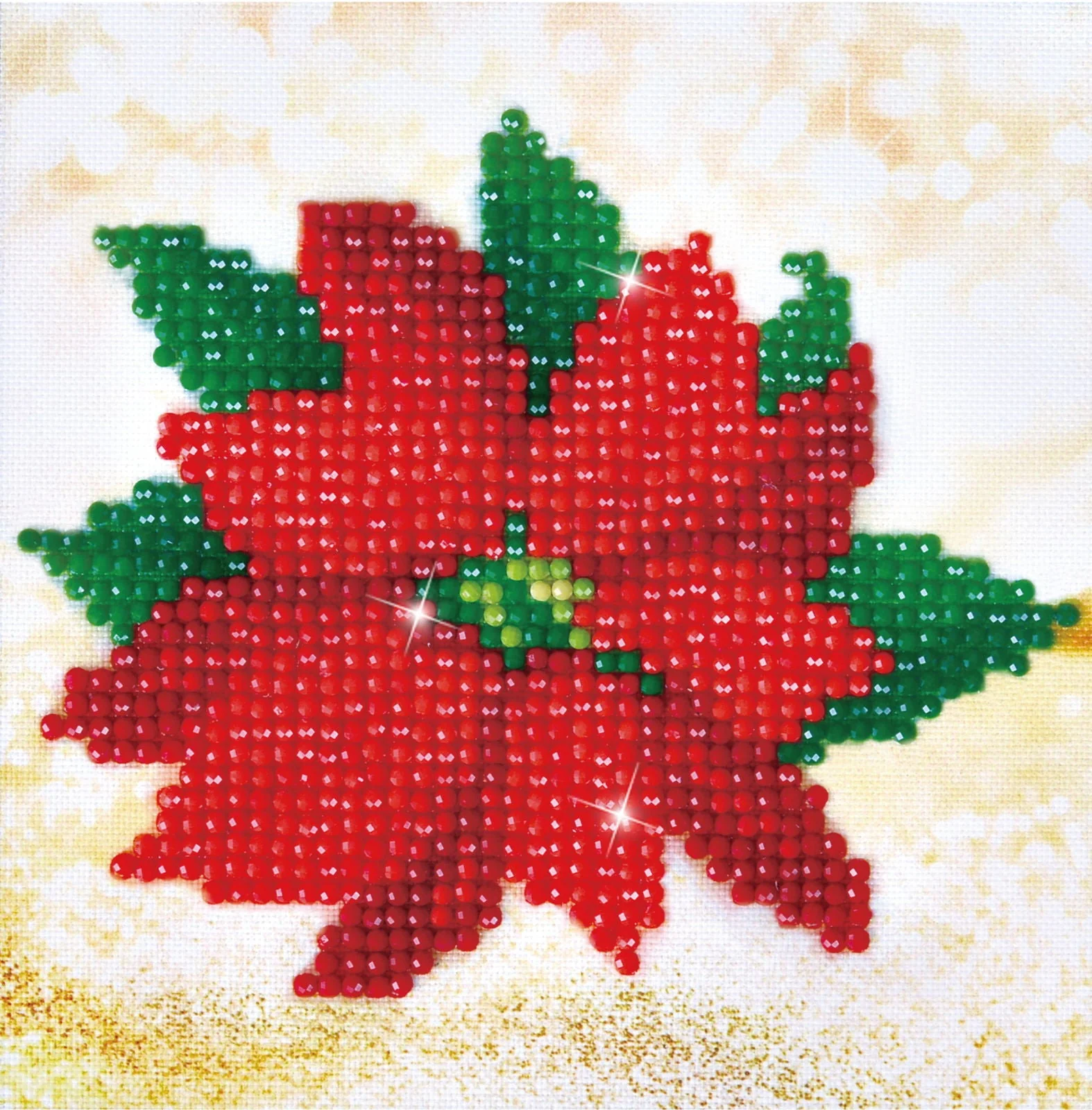 Diamond Dotz Pointsettia - 5.3" x 5.3"