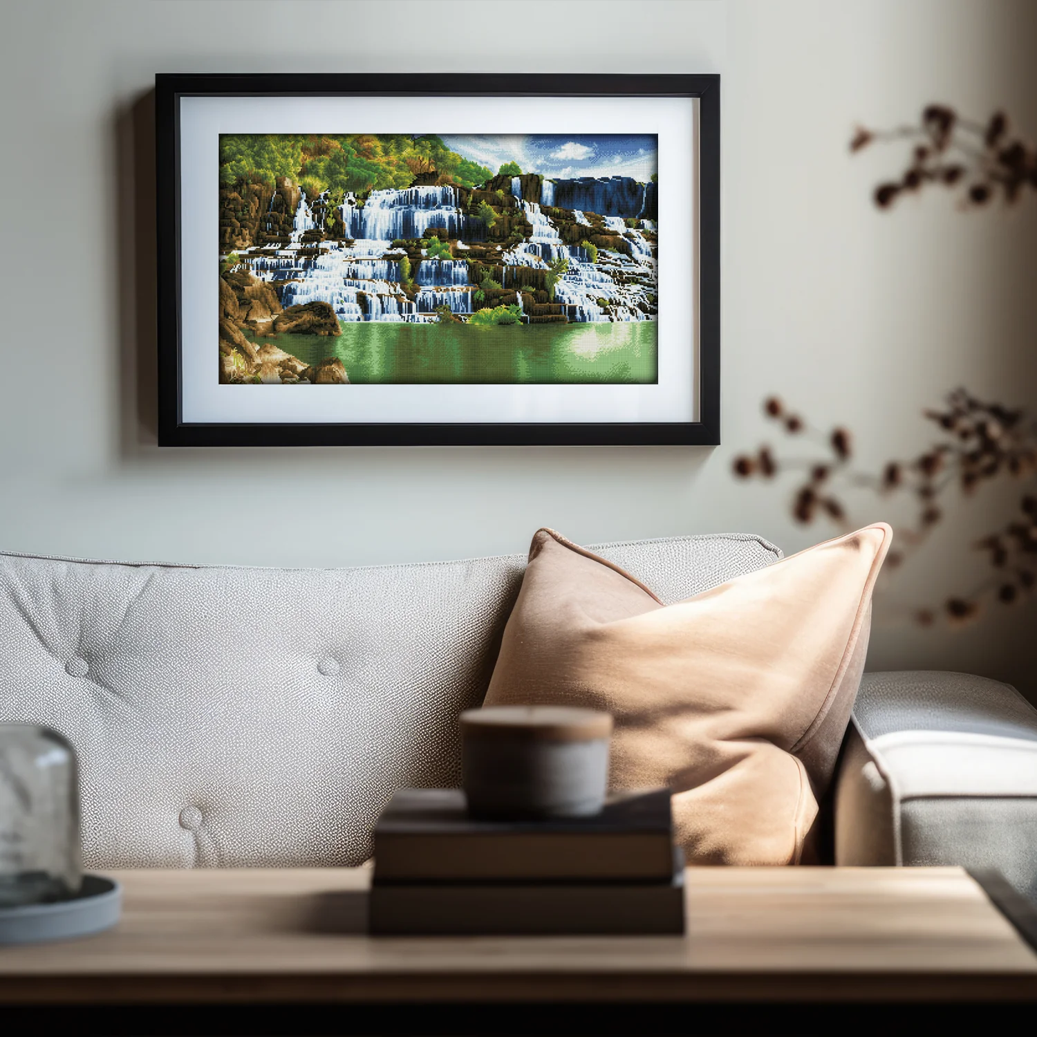 Diamond Dotz Pongour Waterfall - 22.4" x 39.8" - Image 4