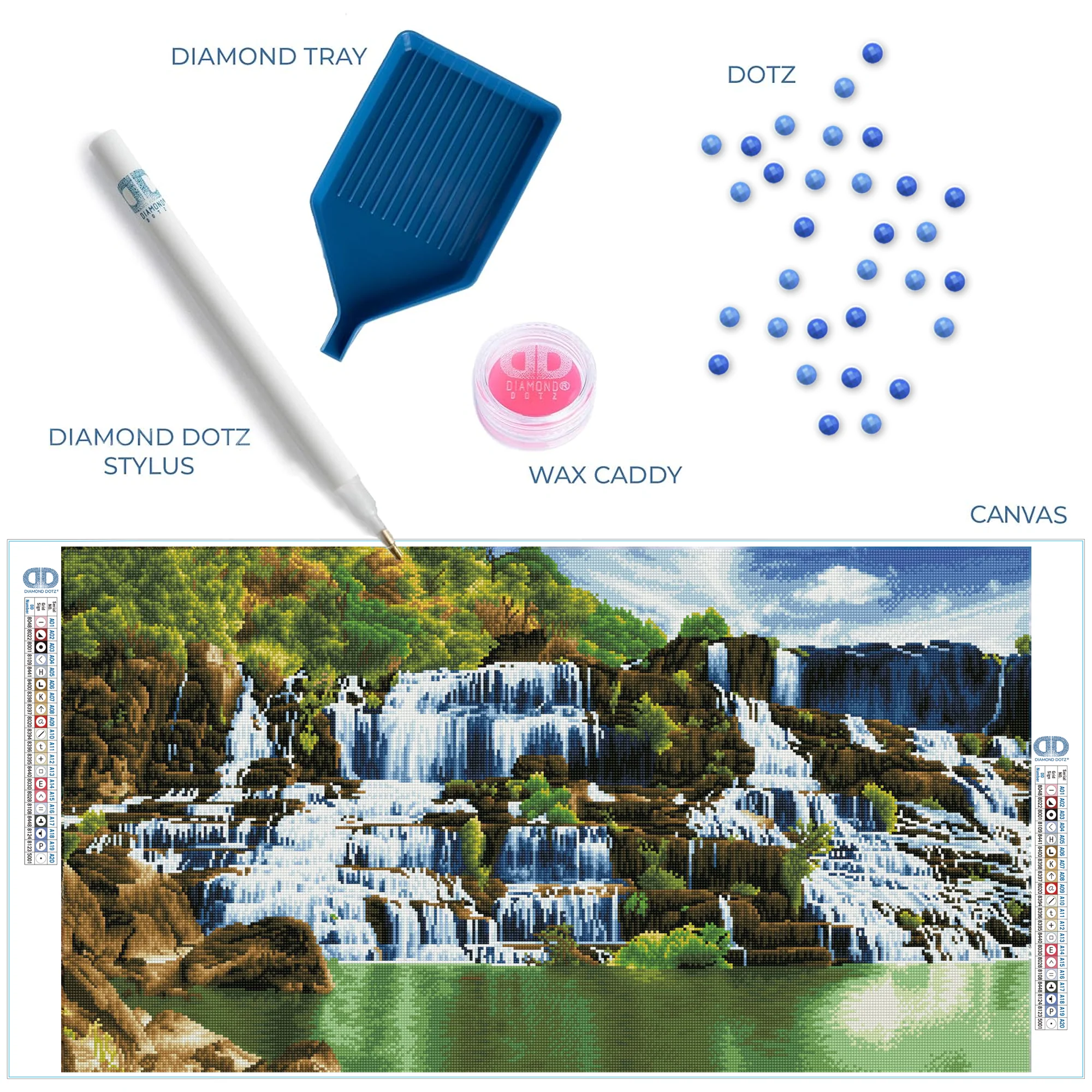 Diamond Dotz Pongour Waterfall - 22.4" x 39.8" - Image 5