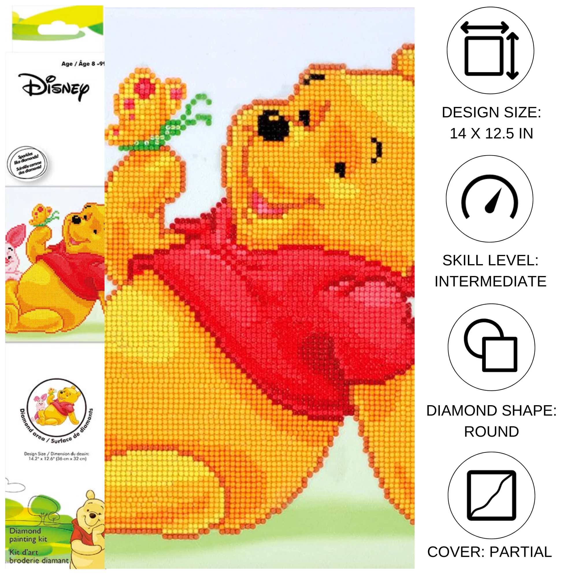 Diamond Dotz Pooh with Piglet - 14.2" x 12.6" - Image 3