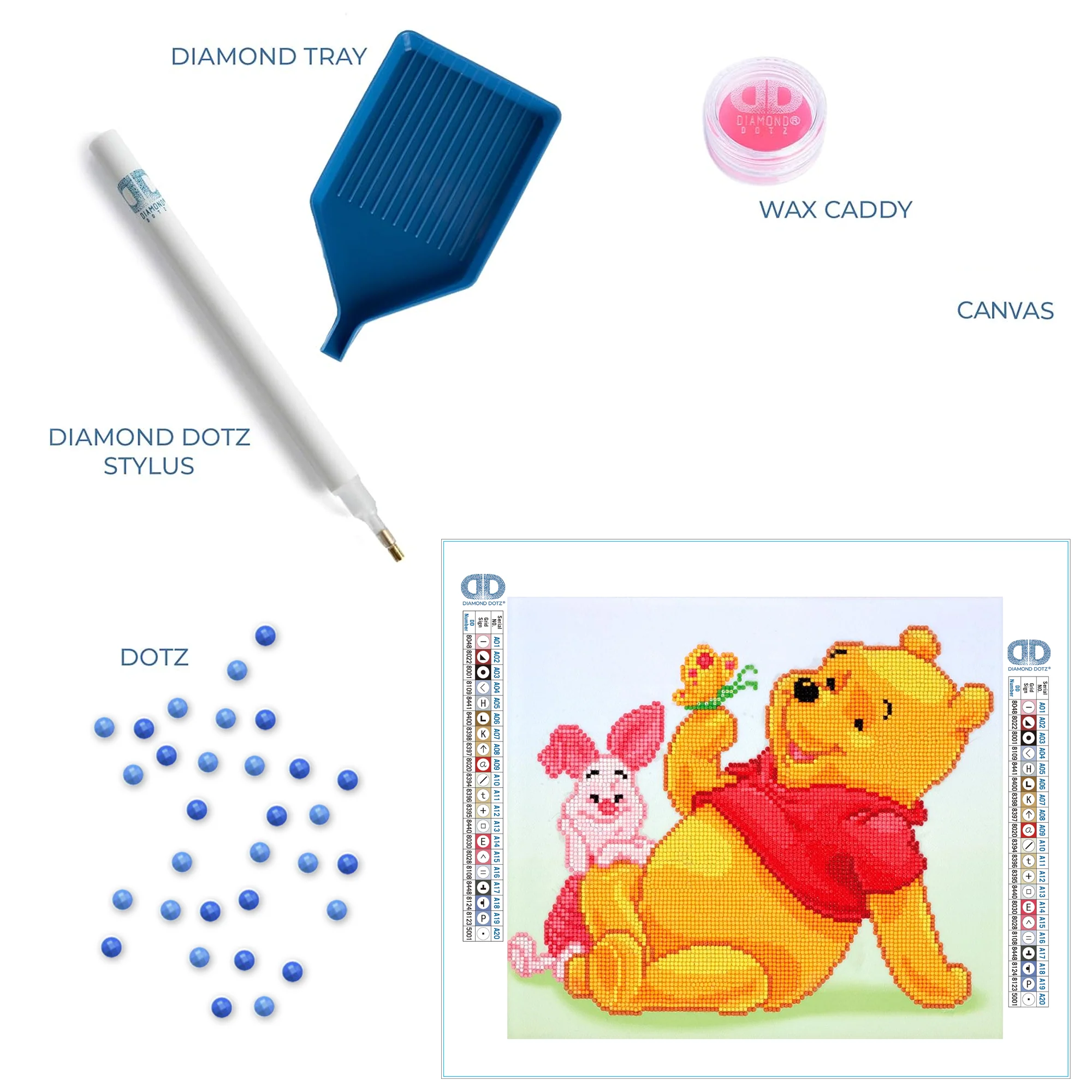 Diamond Dotz Pooh with Piglet - 14.2" x 12.6" - Image 5