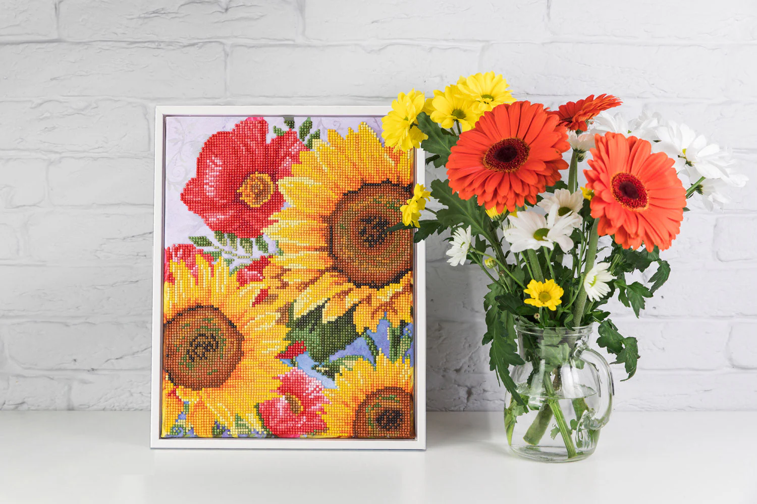 Diamond Dotz Poppies & Sunflowers - 10.6" x 13.8" - Image 3