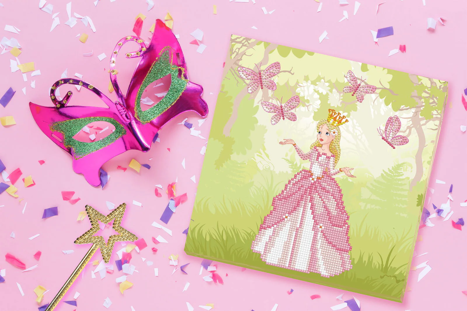 Diamond Dotz Decorative Box Princess Adventure - 11.0" x 11.0" - Image 2