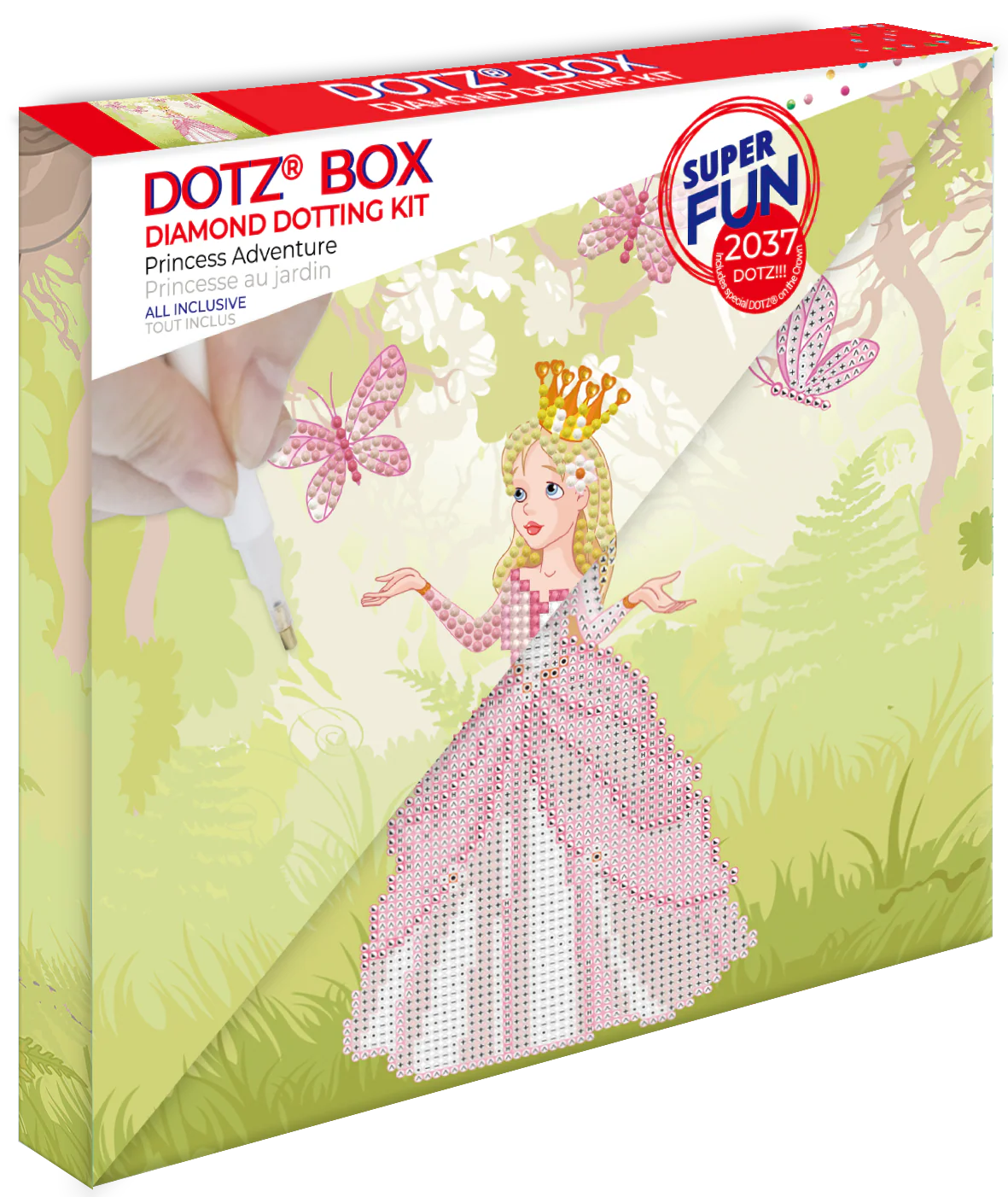 Diamond Dotz Decorative Box Princess Adventure - 11.0" x 11.0" - Image 4